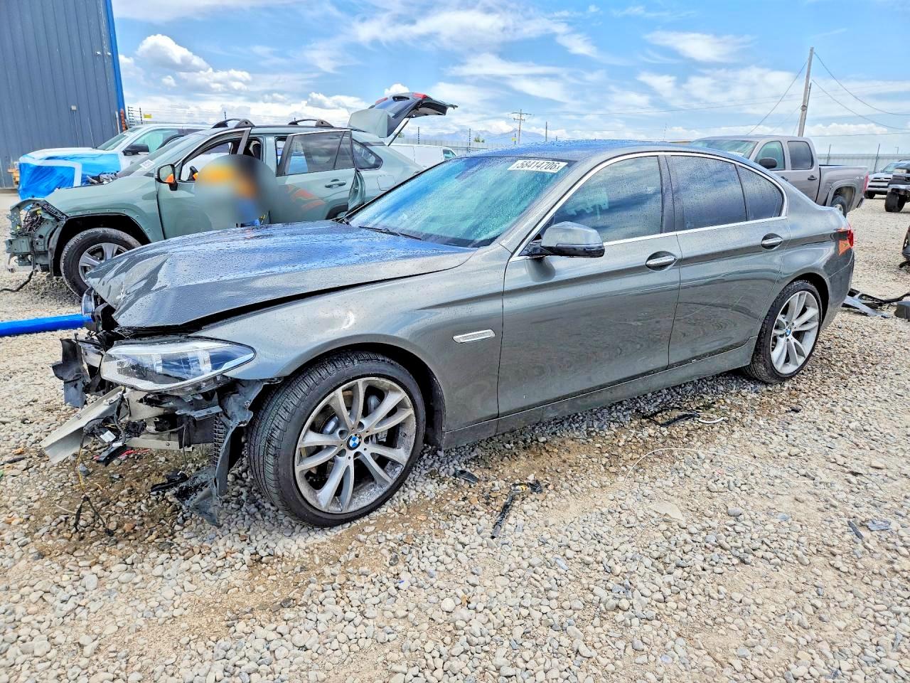 2015 Bmw 535 Xi Gray vin: WBA5B3C55FD545604