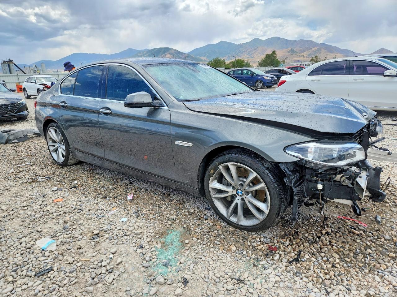 2015 Bmw 535 Xi Gray vin: WBA5B3C55FD545604
