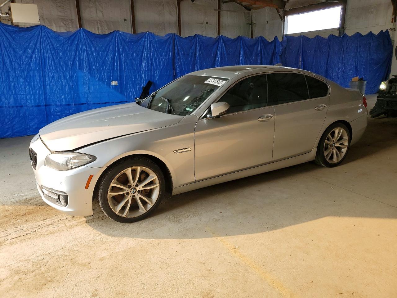 2015 Bmw 535 Xi Silver vin: WBA5B3C55FD546199