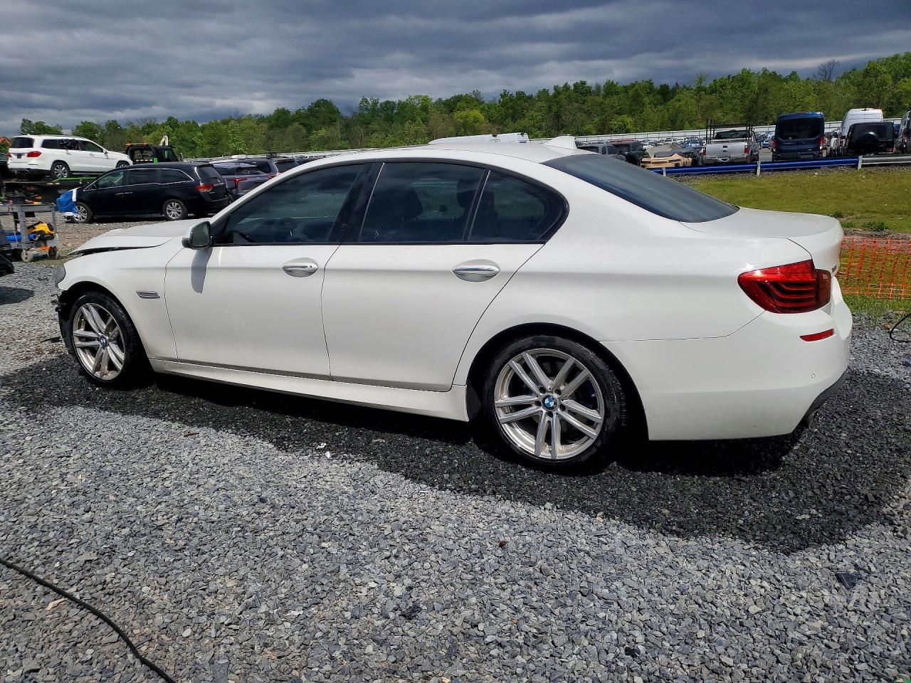 2015 Bmw 535 Xi White vin: WBA5B3C55FD546929