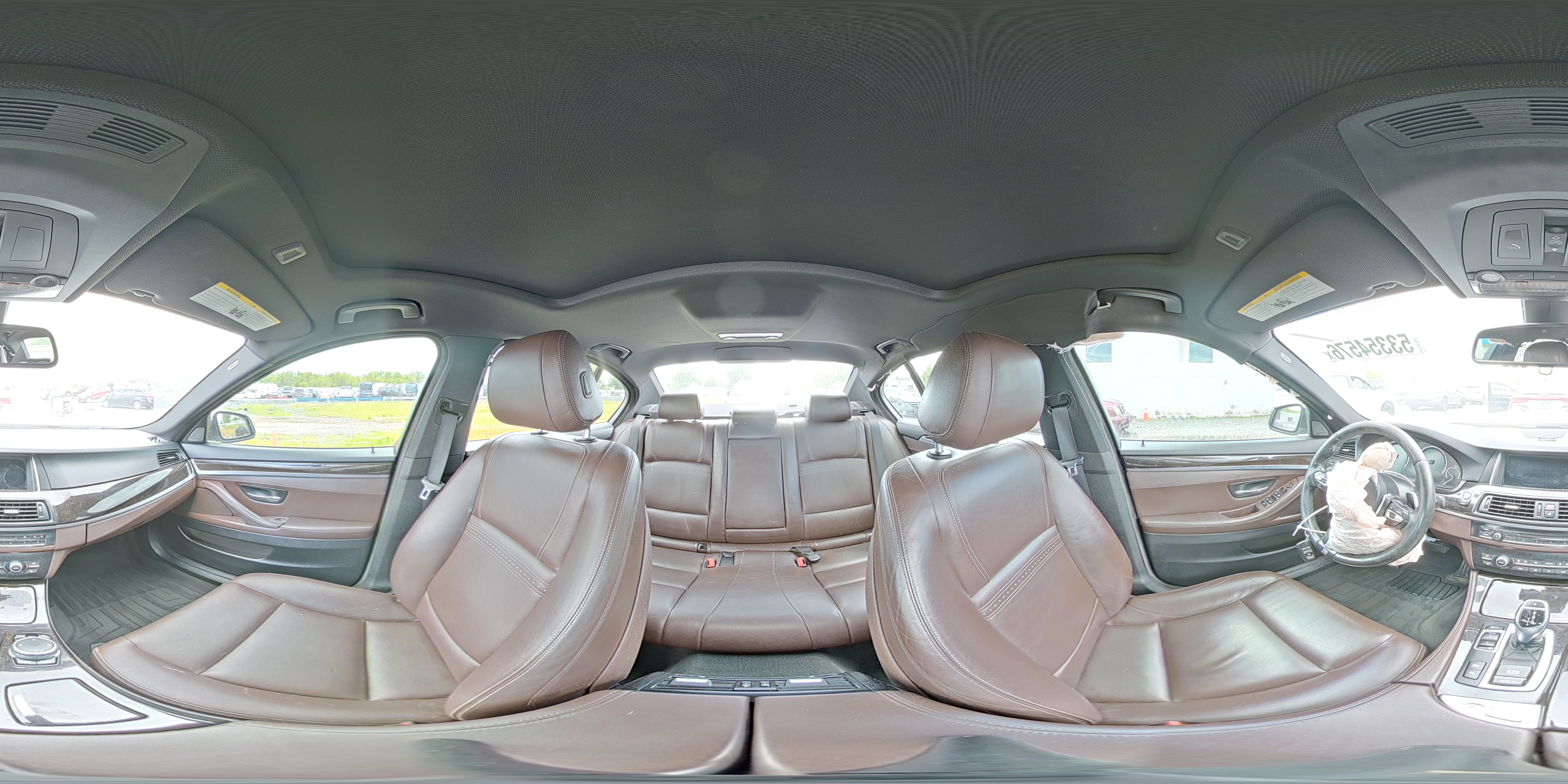 2015 Bmw 535 Xi White vin: WBA5B3C55FD546929