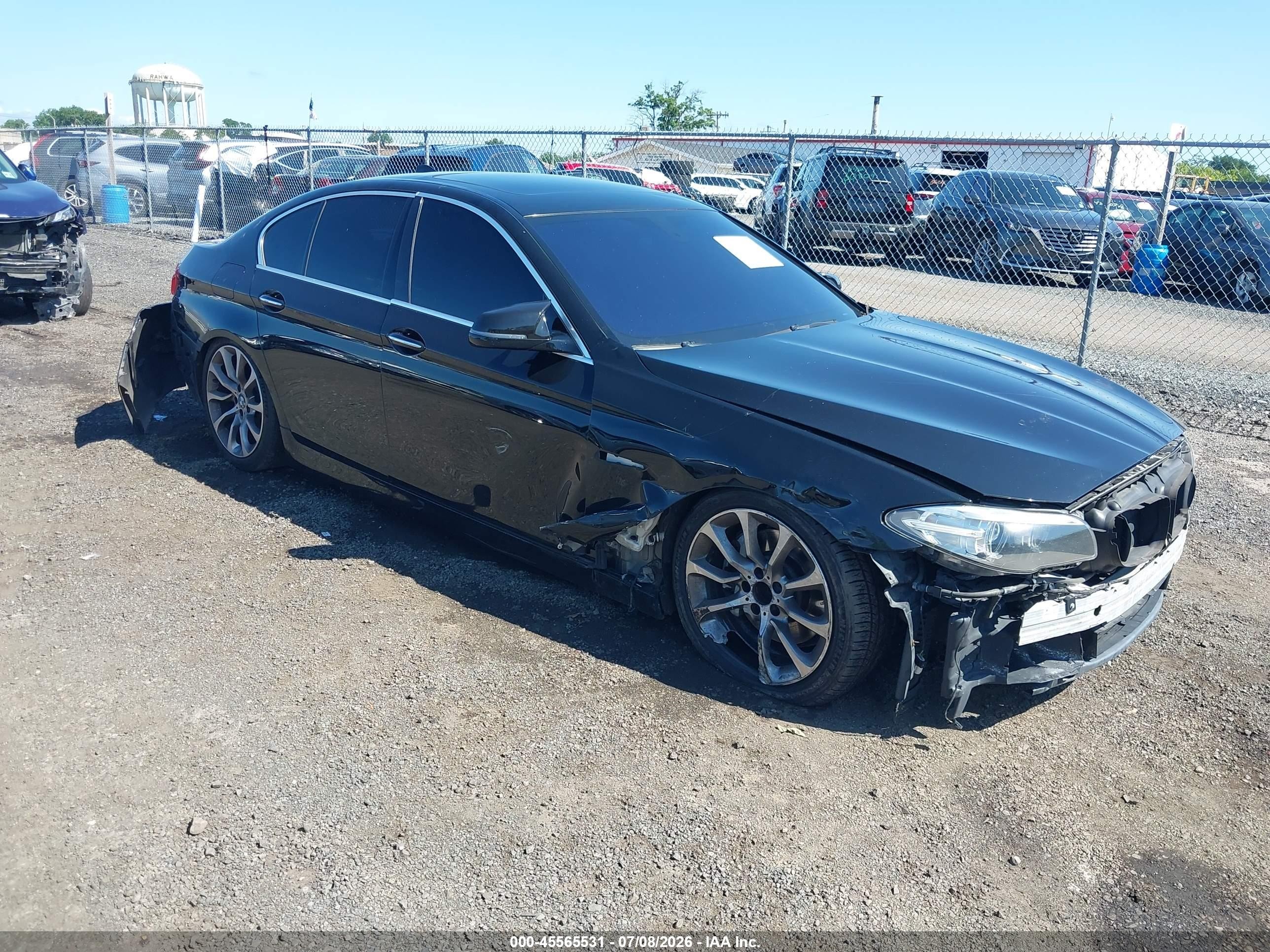 2014 Bmw 535i Xdrive Black vin: WBA5B3C56ED537350