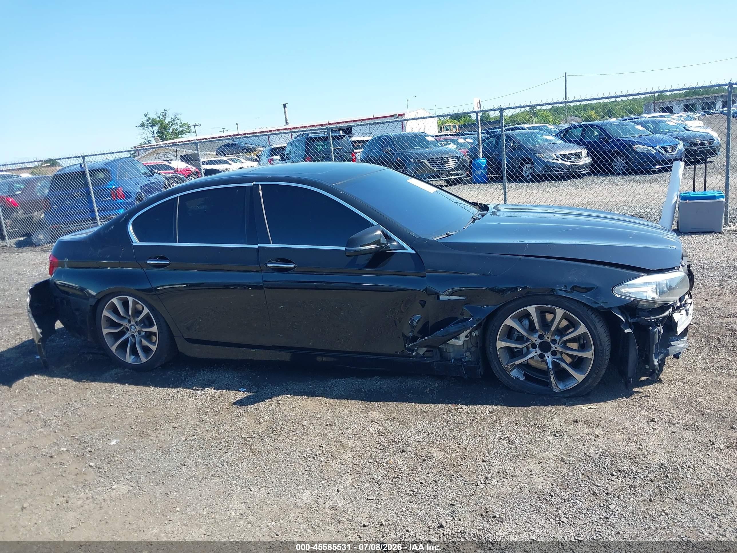 2014 Bmw 535i Xdrive Black vin: WBA5B3C56ED537350