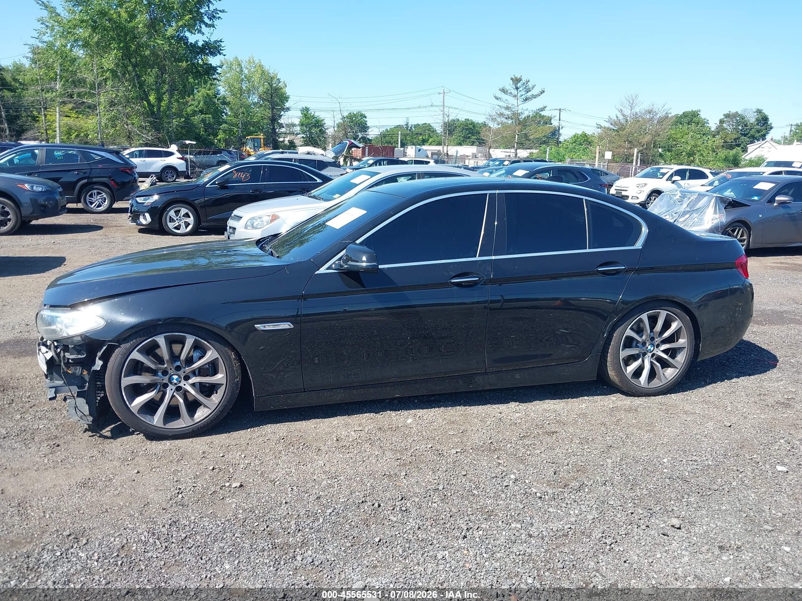 2014 Bmw 535i Xdrive Black vin: WBA5B3C56ED537350