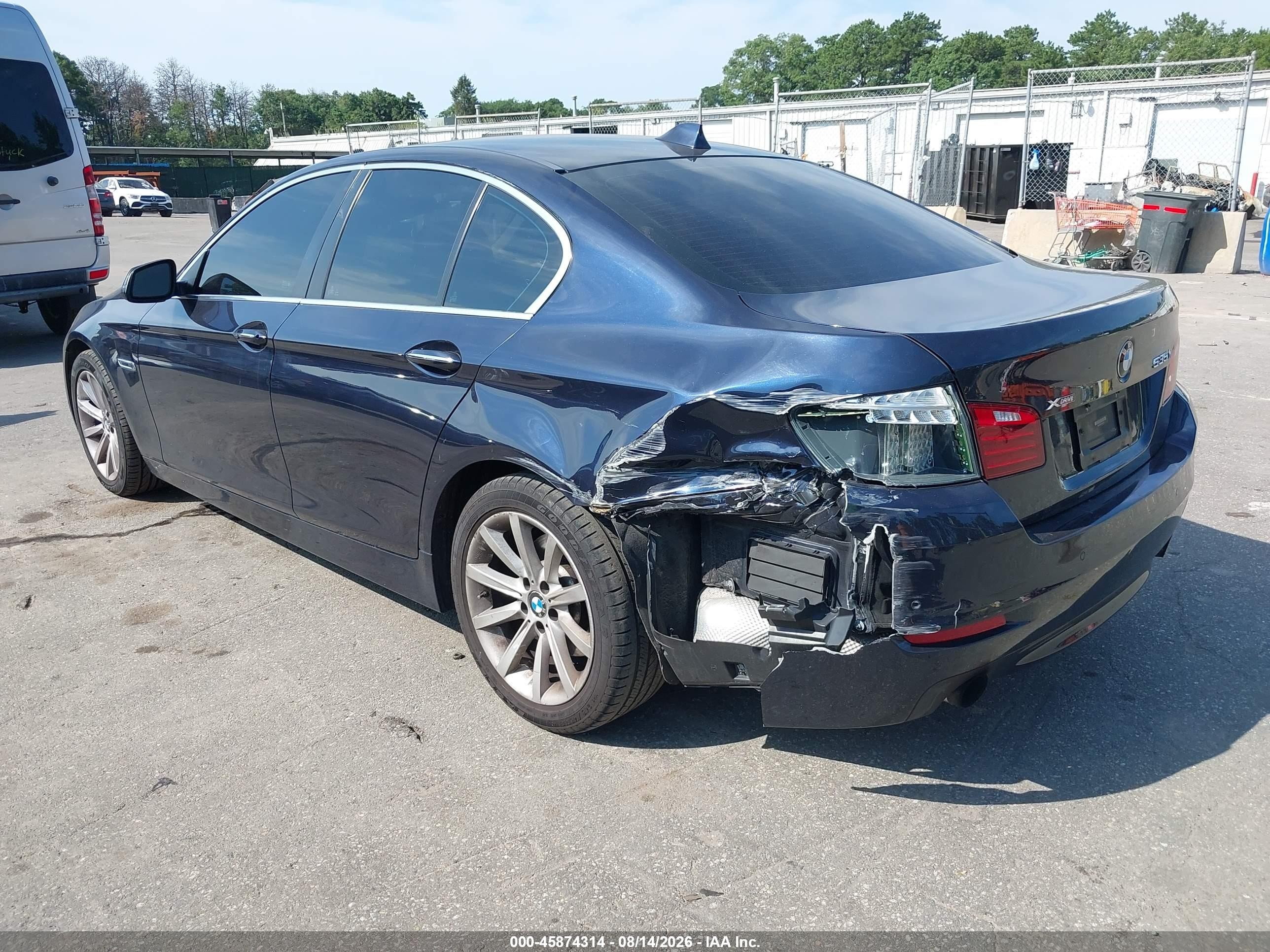 2014 Bmw 535i Xdrive Dark Blue vin: WBA5B3C56ED539793