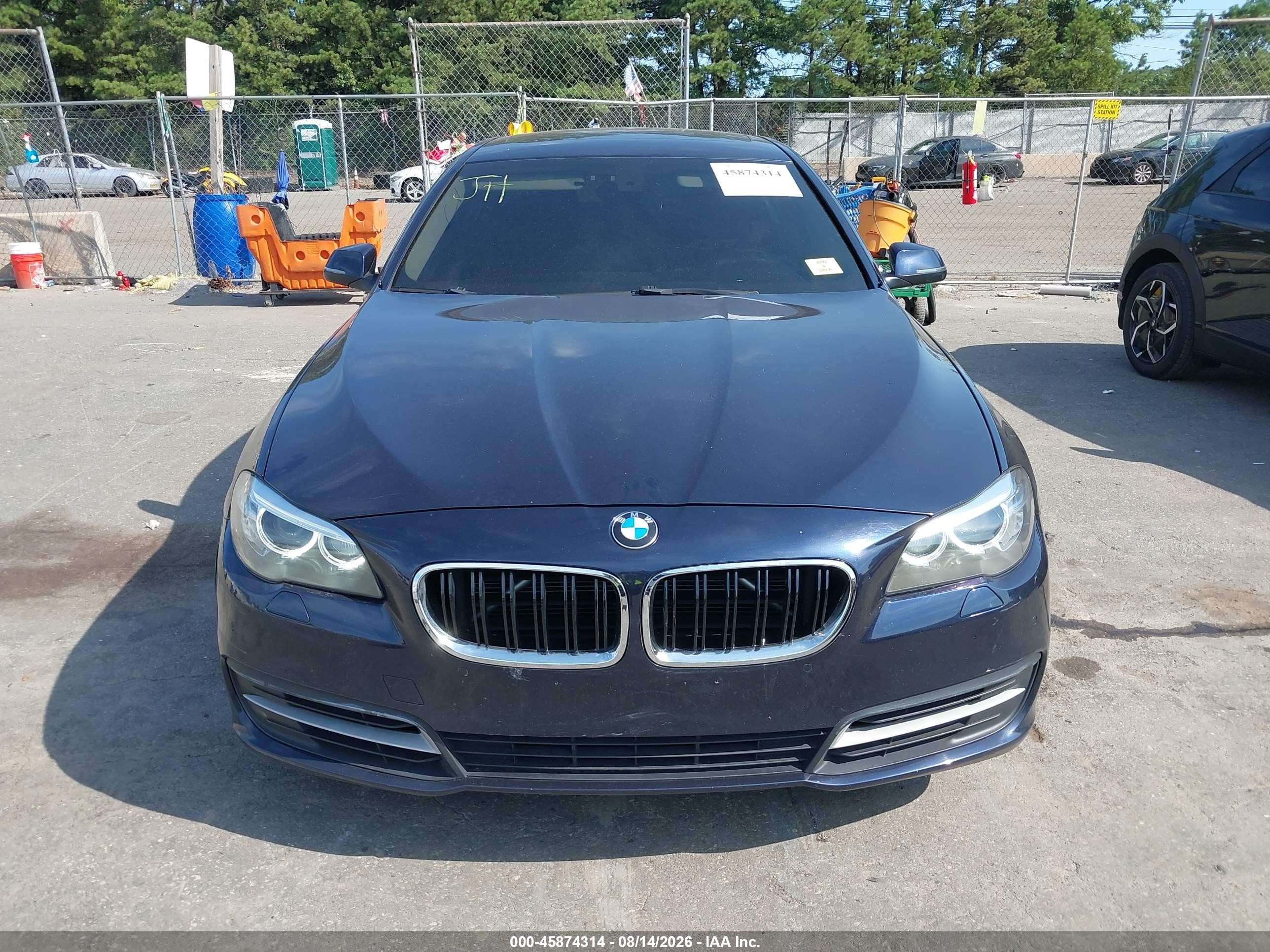 2014 Bmw 535i Xdrive Dark Blue vin: WBA5B3C56ED539793
