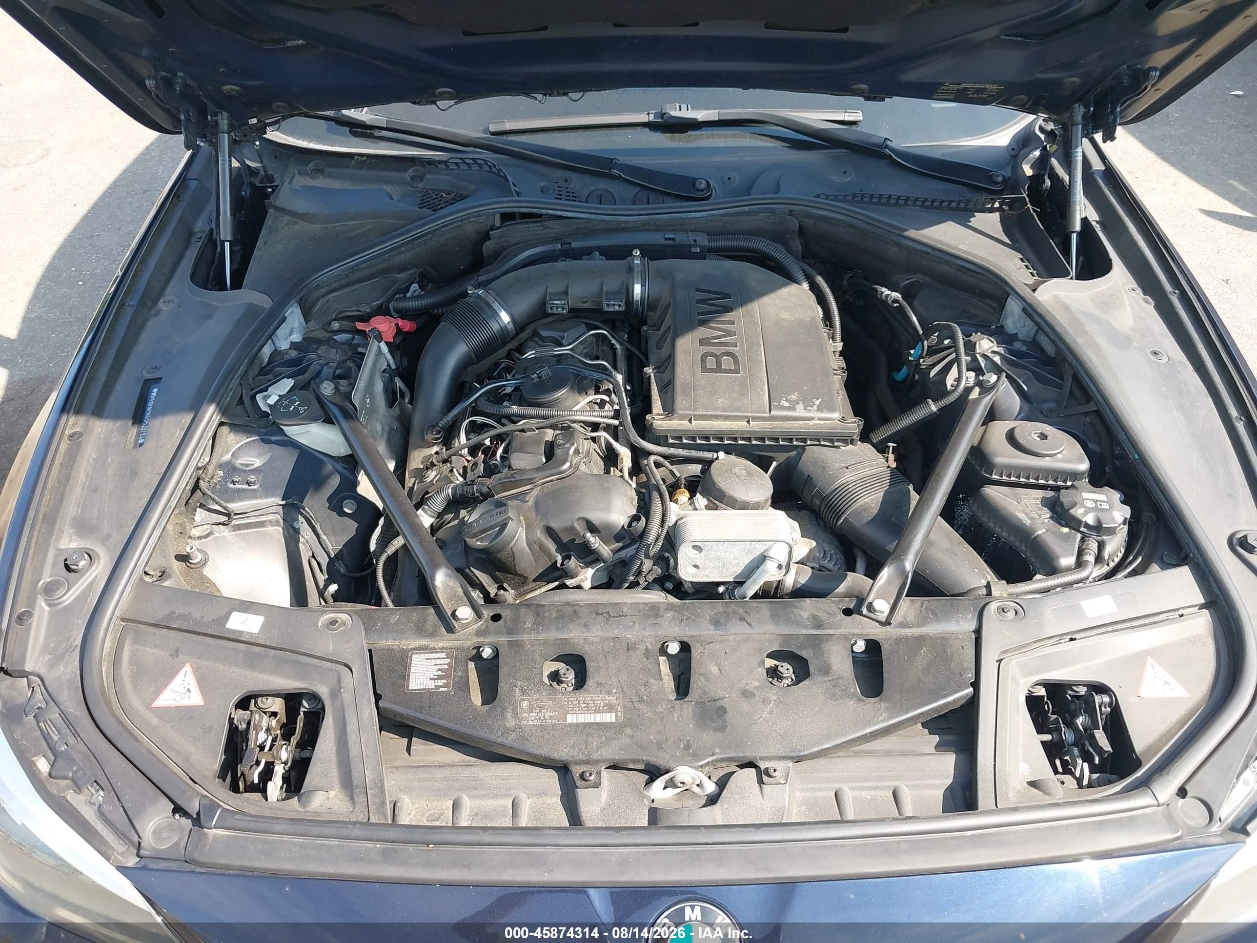 2014 Bmw 535i Xdrive Dark Blue vin: WBA5B3C56ED539793