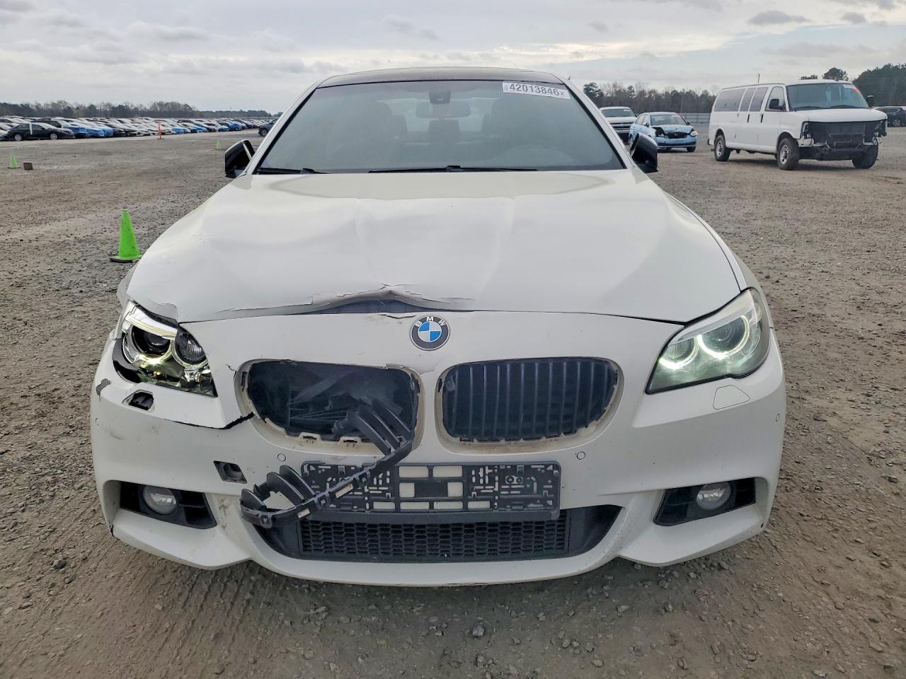 2015 Bmw 535 Xi White vin: WBA5B3C56FD542890