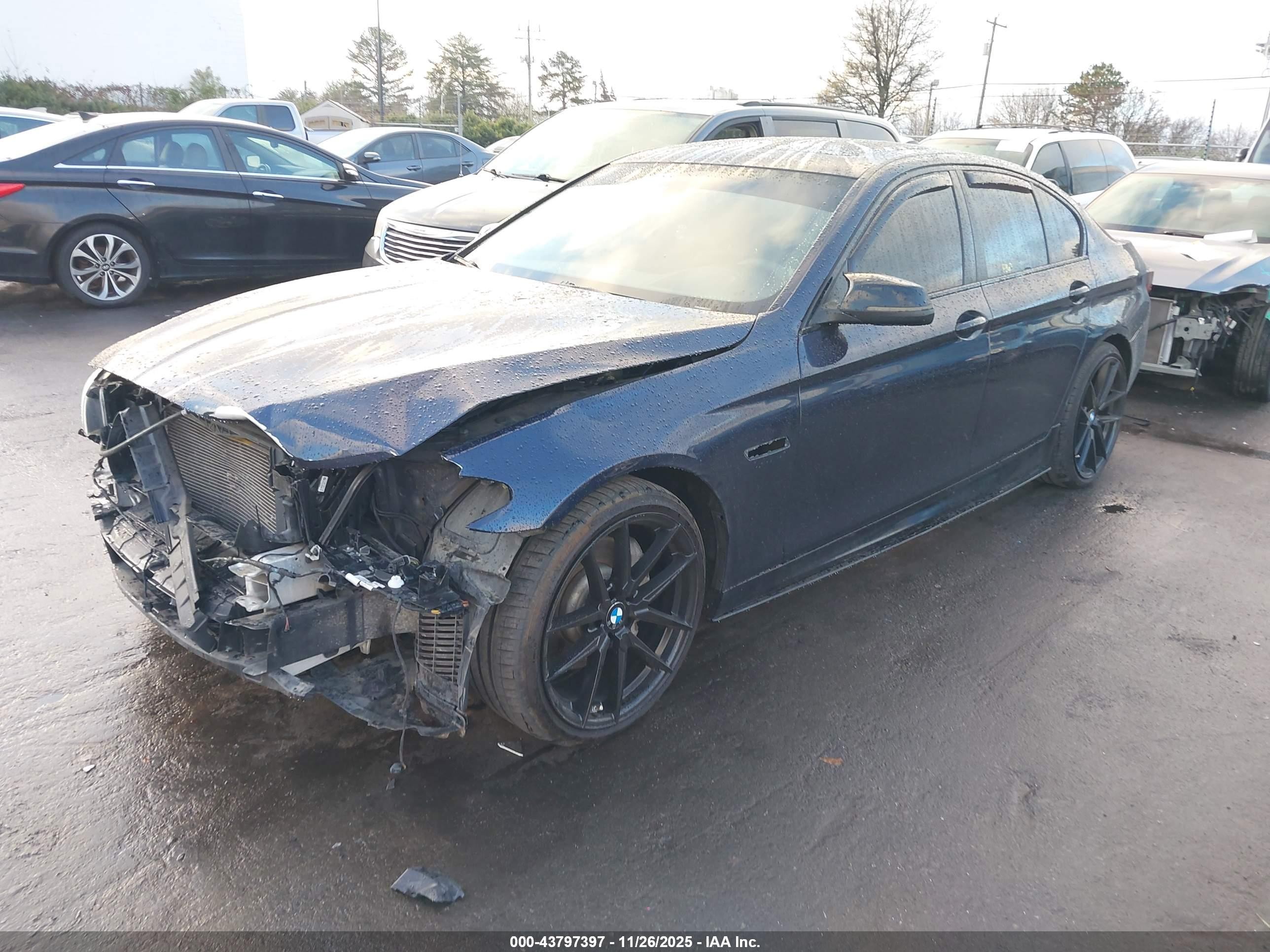 2015 Bmw 535i Xdrive Blue vin: WBA5B3C56FD542906