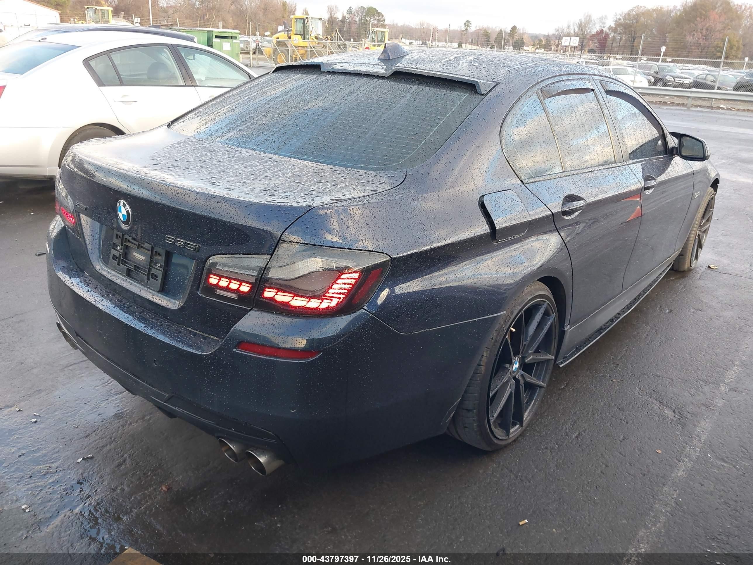 2015 Bmw 535i Xdrive Blue vin: WBA5B3C56FD542906