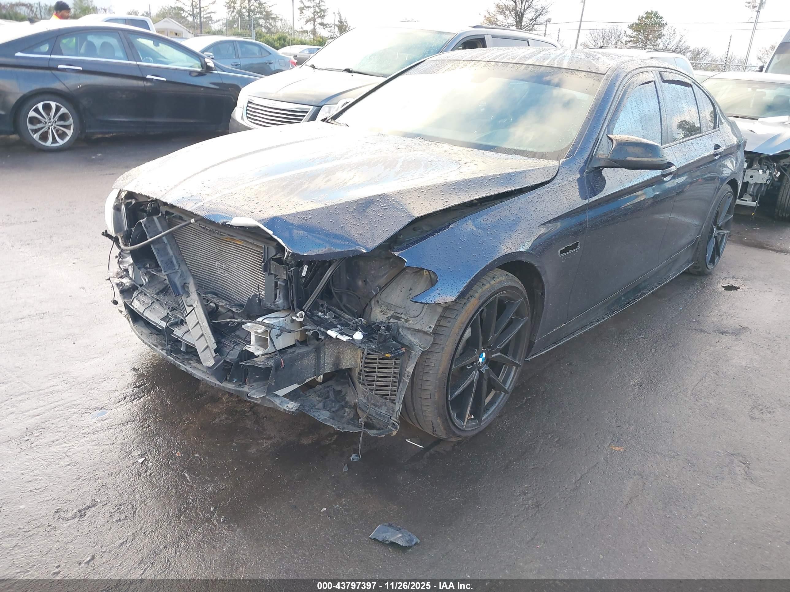 2015 Bmw 535i Xdrive Blue vin: WBA5B3C56FD542906