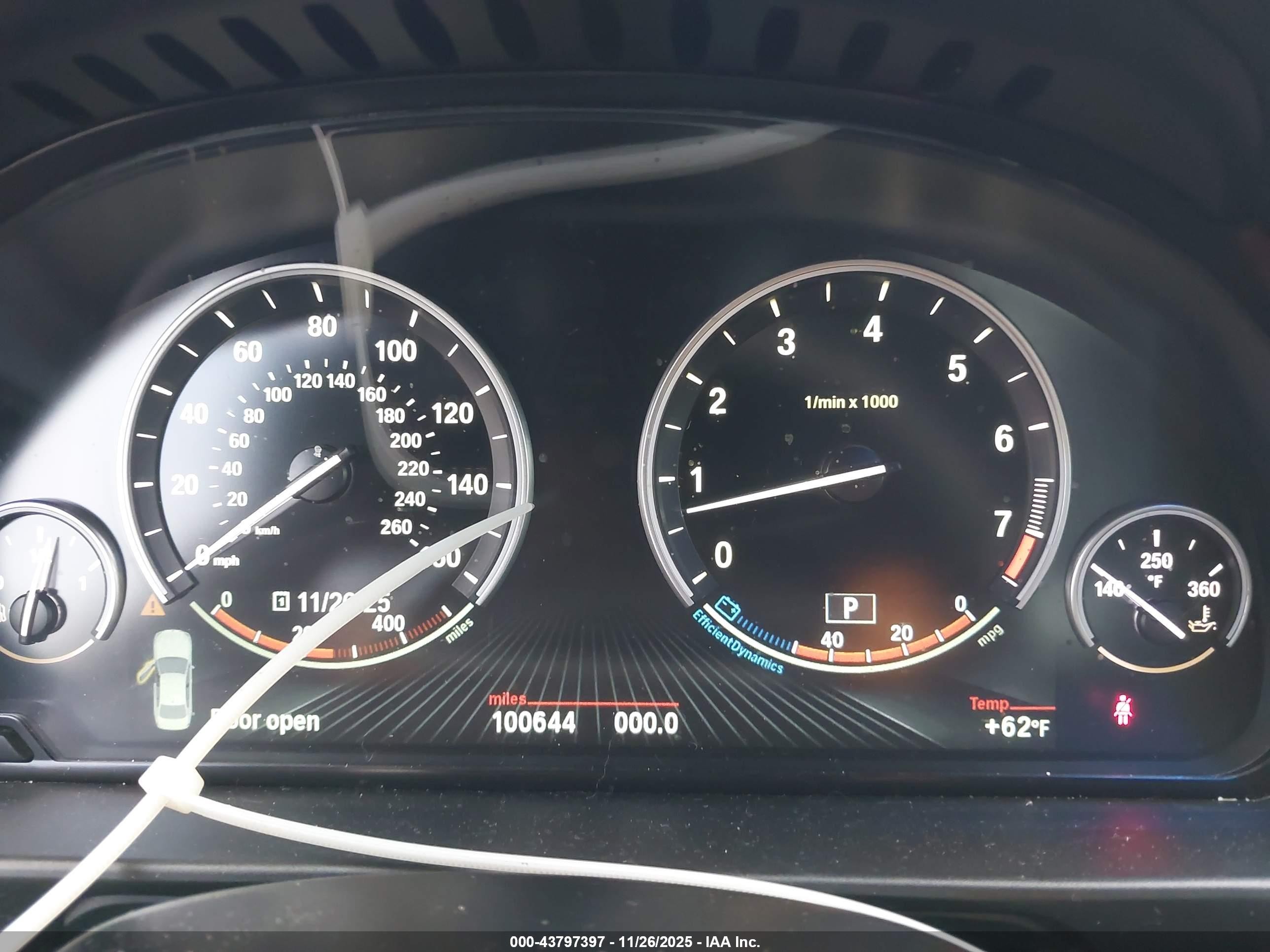 2015 Bmw 535i Xdrive Blue vin: WBA5B3C56FD542906
