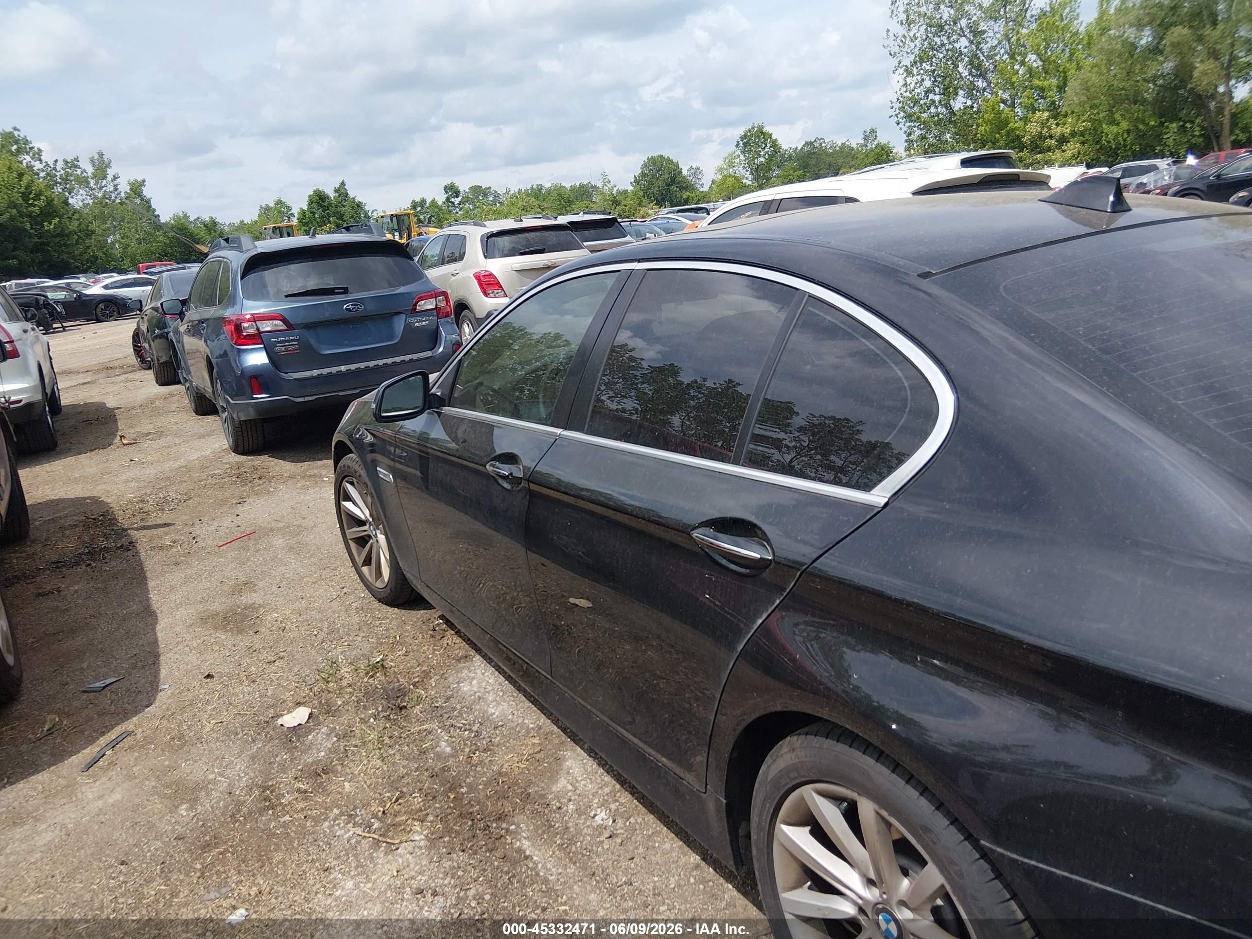 2015 Bmw 535i Xdrive Black vin: WBA5B3C56FD544719