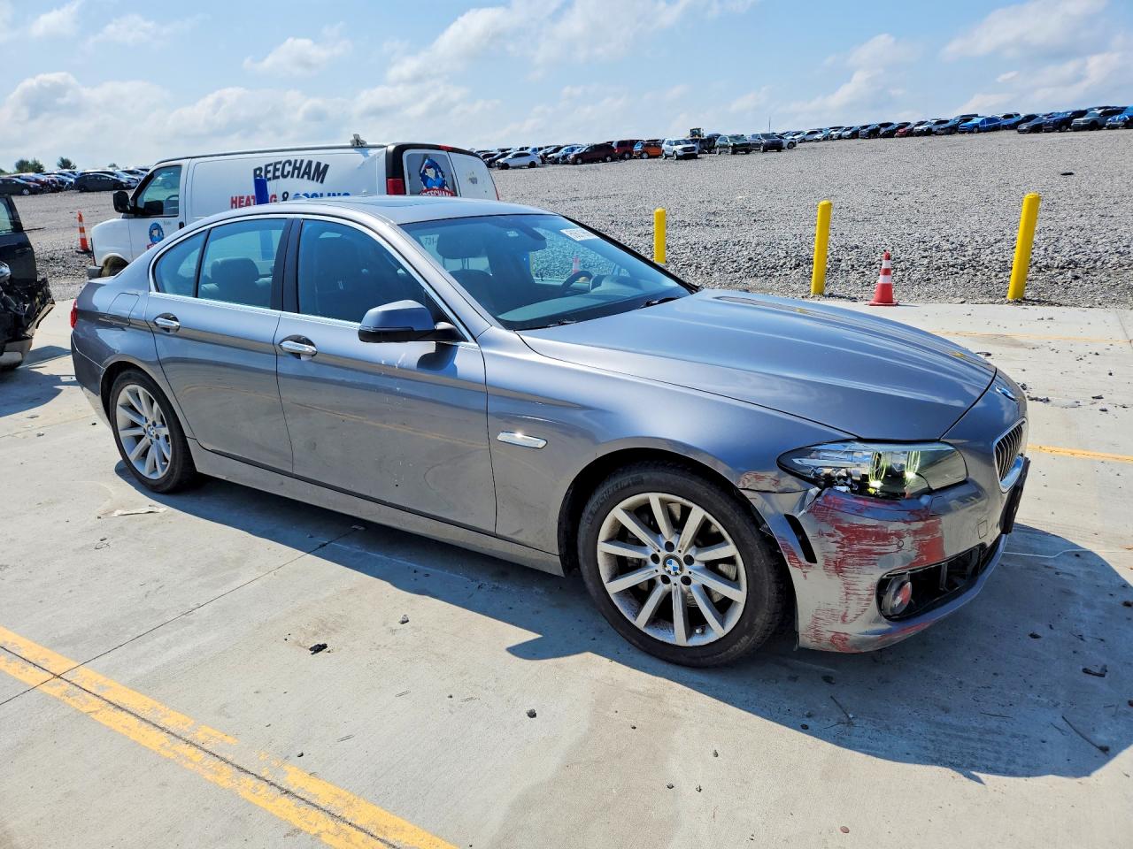 2015 Bmw 535 Xi Silver vin: WBA5B3C56FD545708