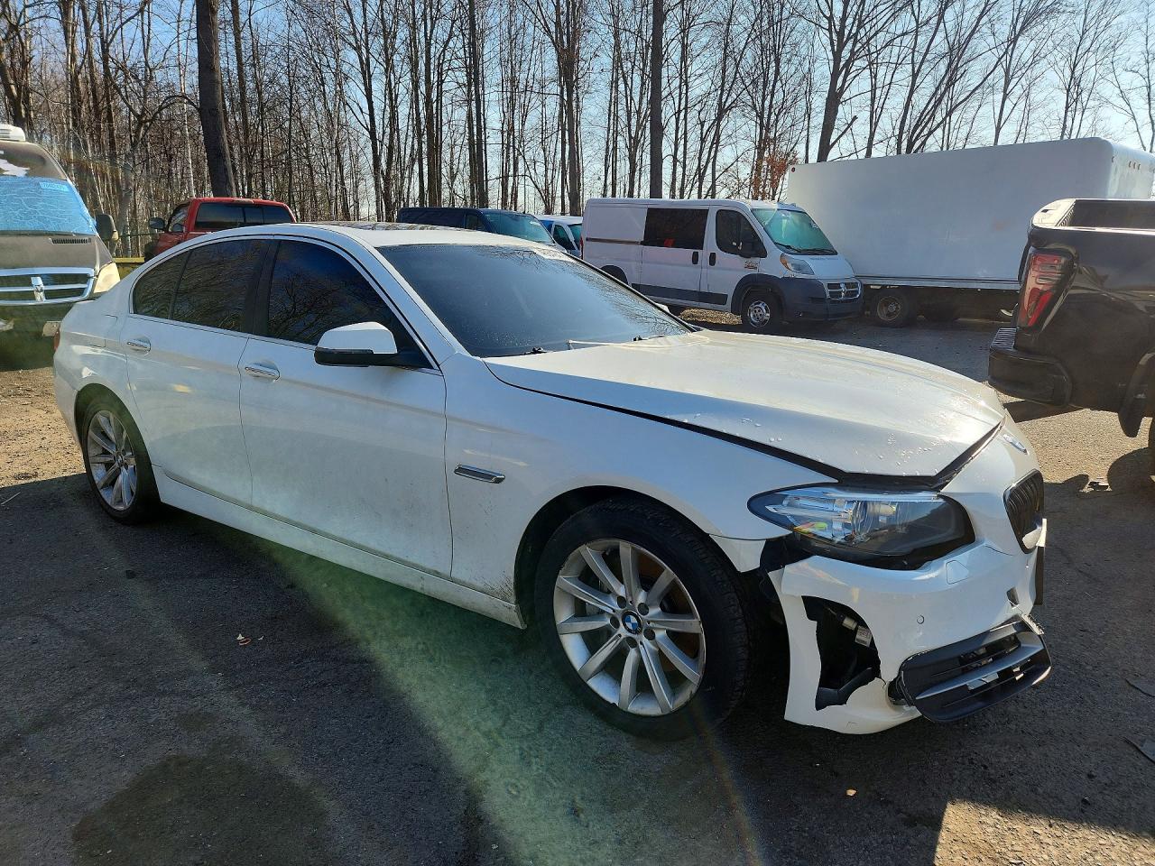 2014 Bmw 535 Xi White vin: WBA5B3C57ED292879