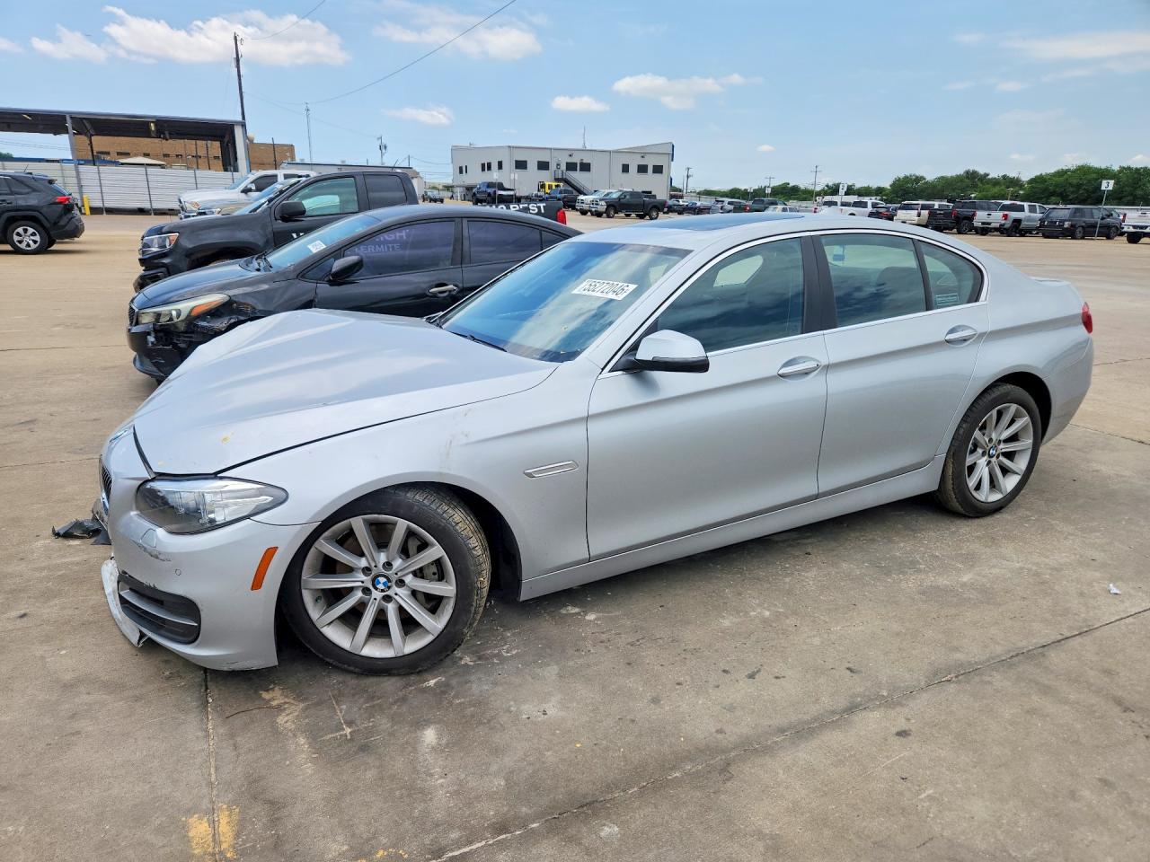 2014 Bmw 535 Xi Silver vin: WBA5B3C57ED530889