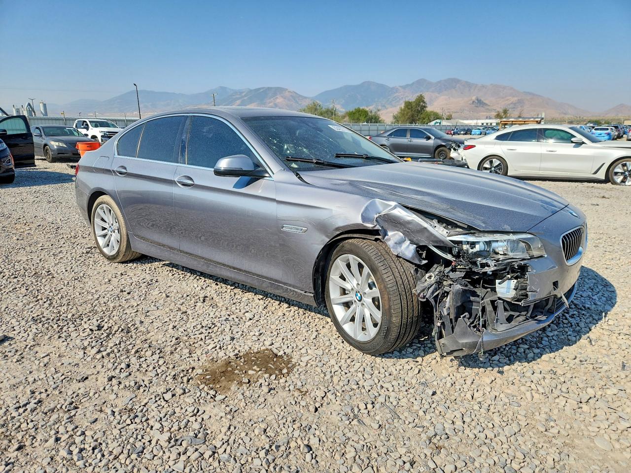 2014 Bmw 535 Xi Gray vin: WBA5B3C57ED534361