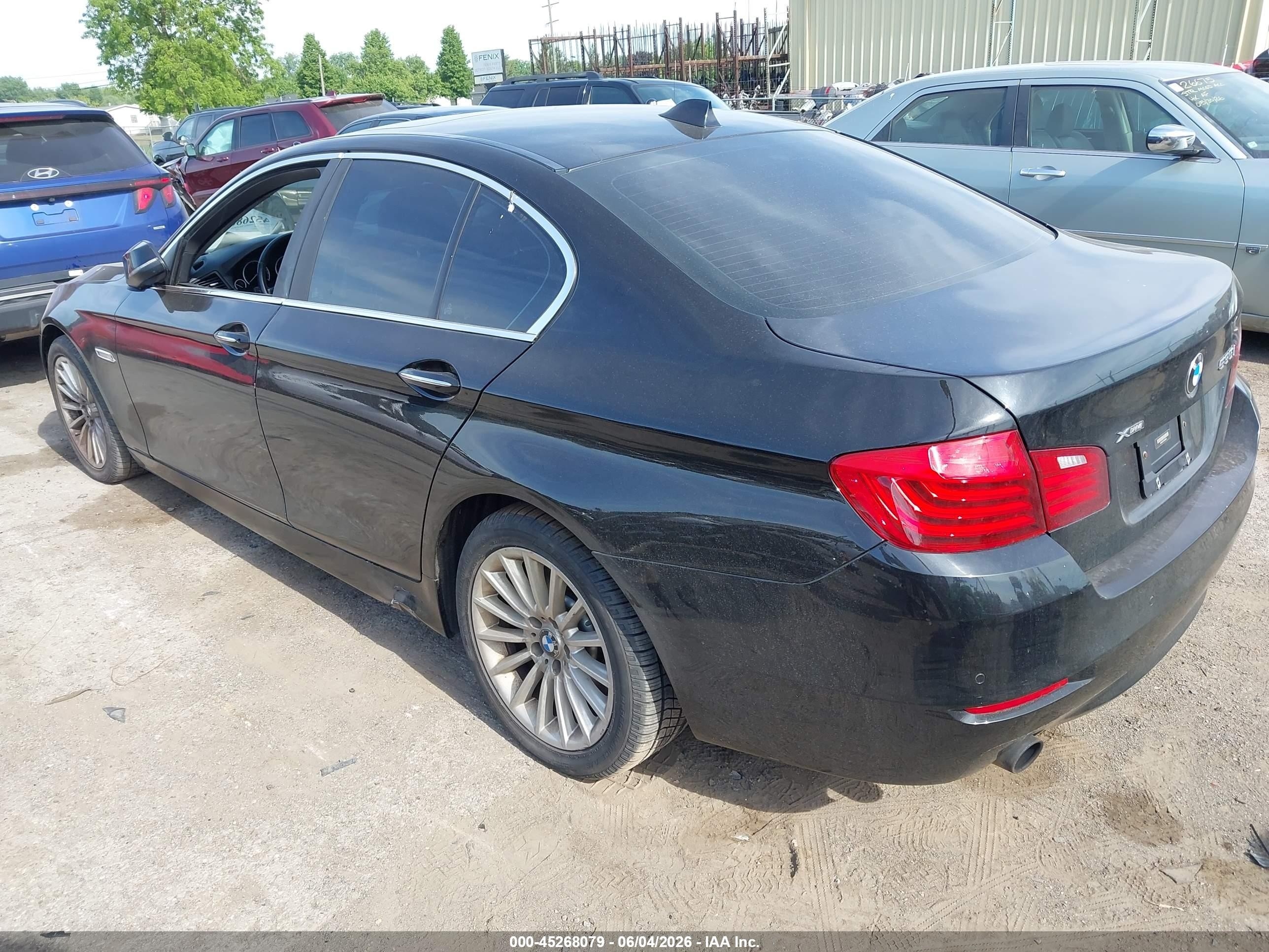 2014 Bmw 535i Xdrive Black vin: WBA5B3C57ED535431