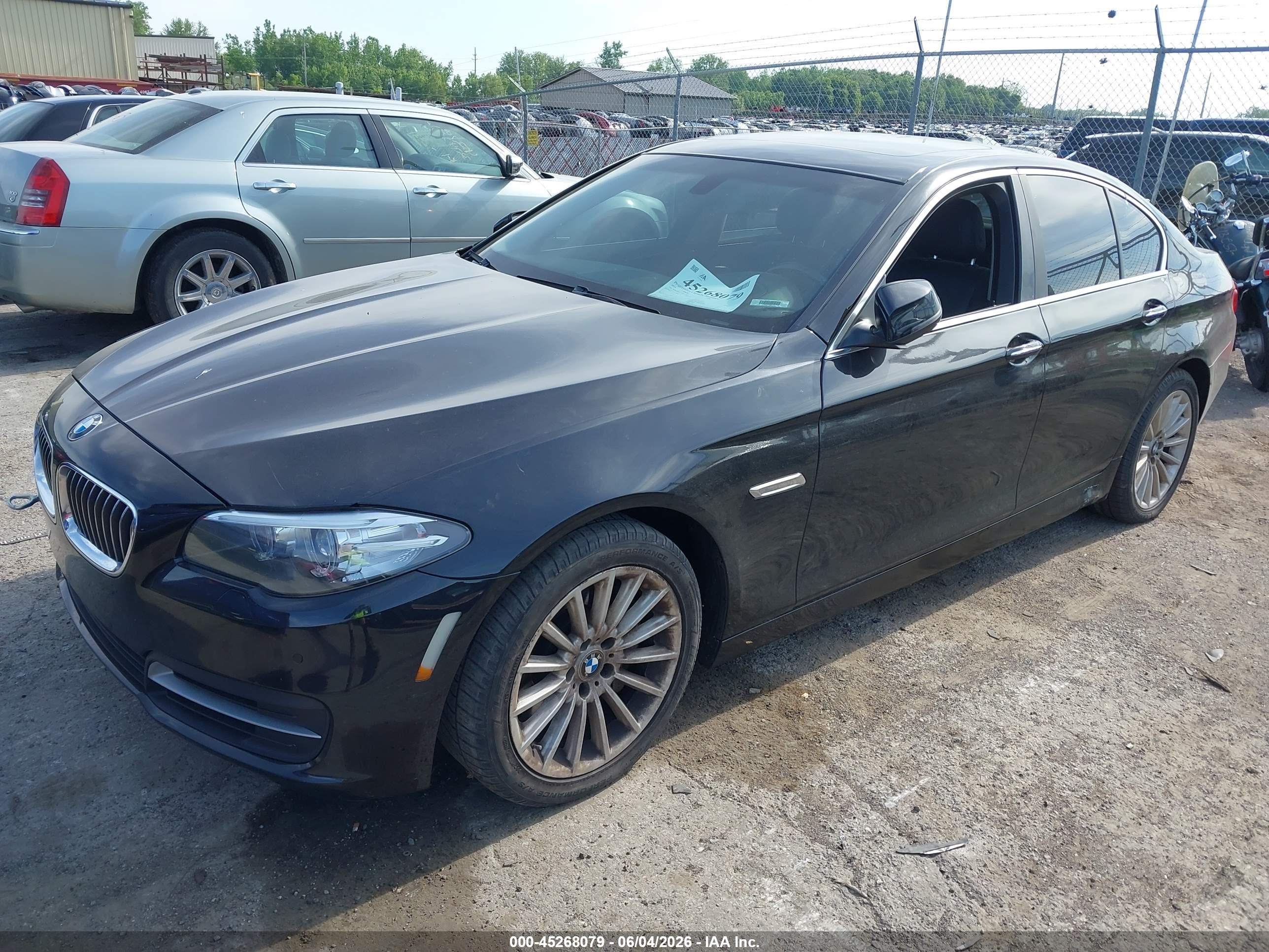 2014 Bmw 535i Xdrive Black vin: WBA5B3C57ED535431