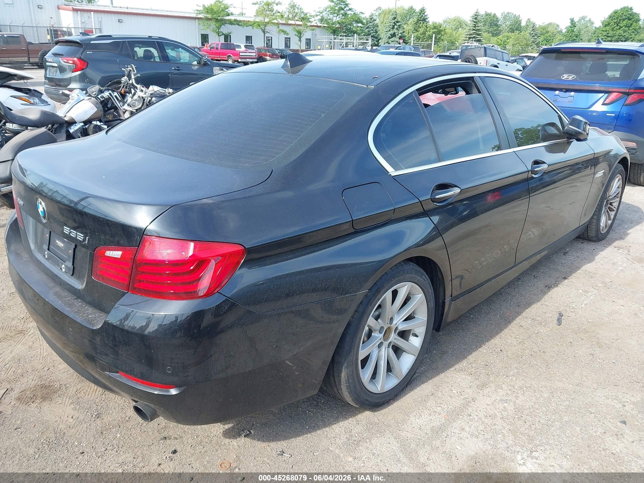 2014 Bmw 535i Xdrive Black vin: WBA5B3C57ED535431