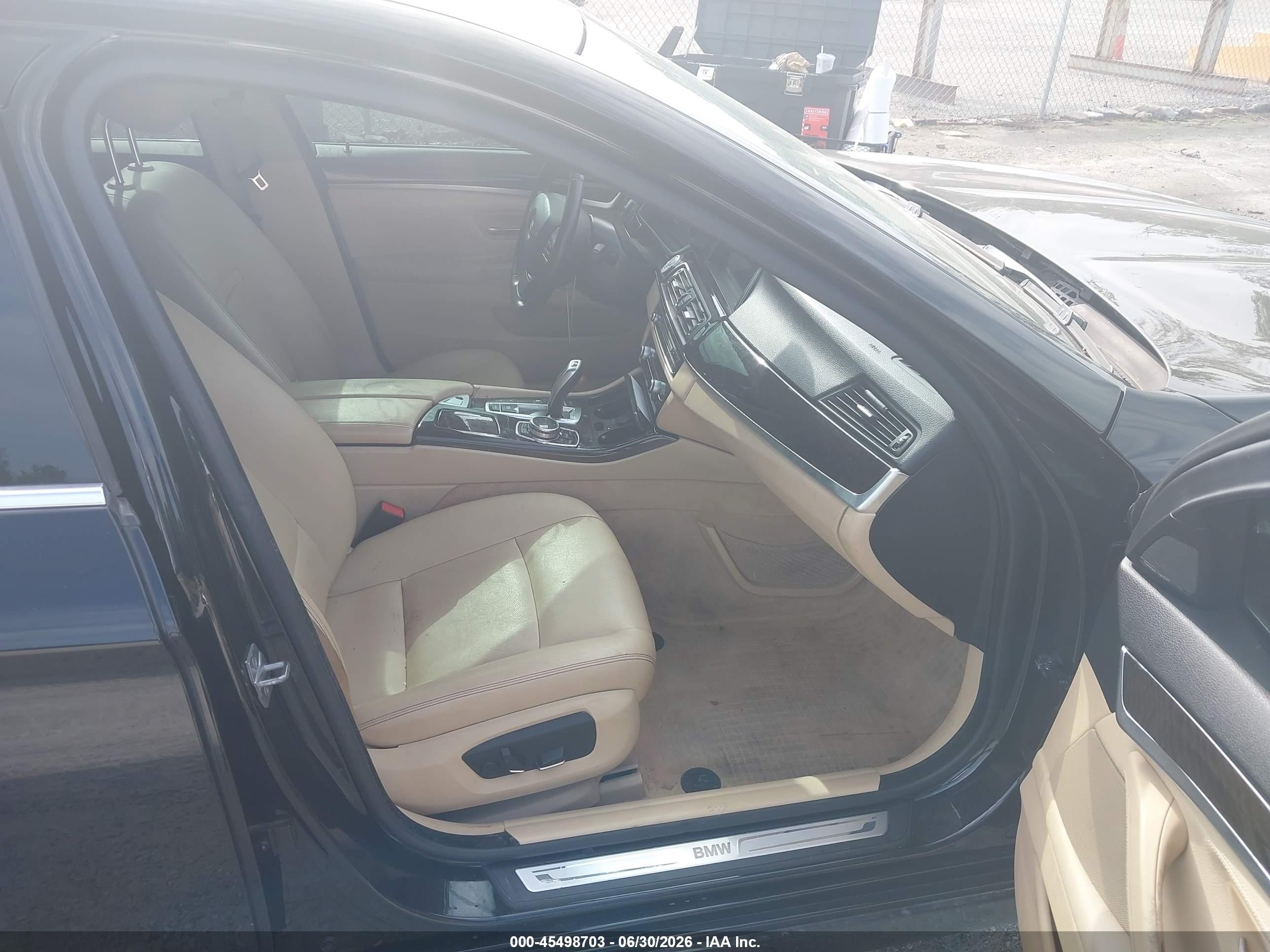 2014 Bmw 535i Xdrive Черный vin: WBA5B3C57ED537485