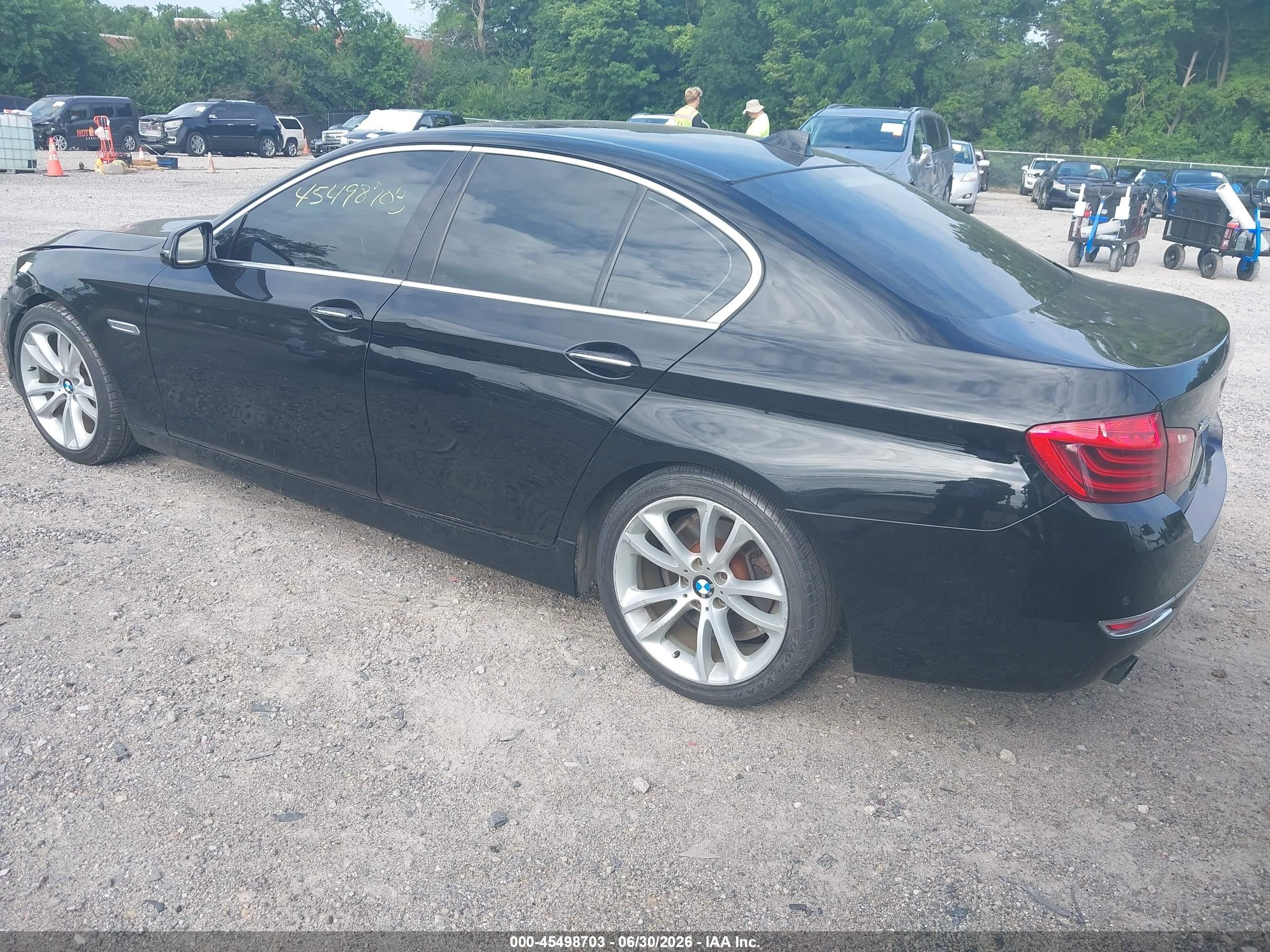 2014 Bmw 535i Xdrive Черный vin: WBA5B3C57ED537485