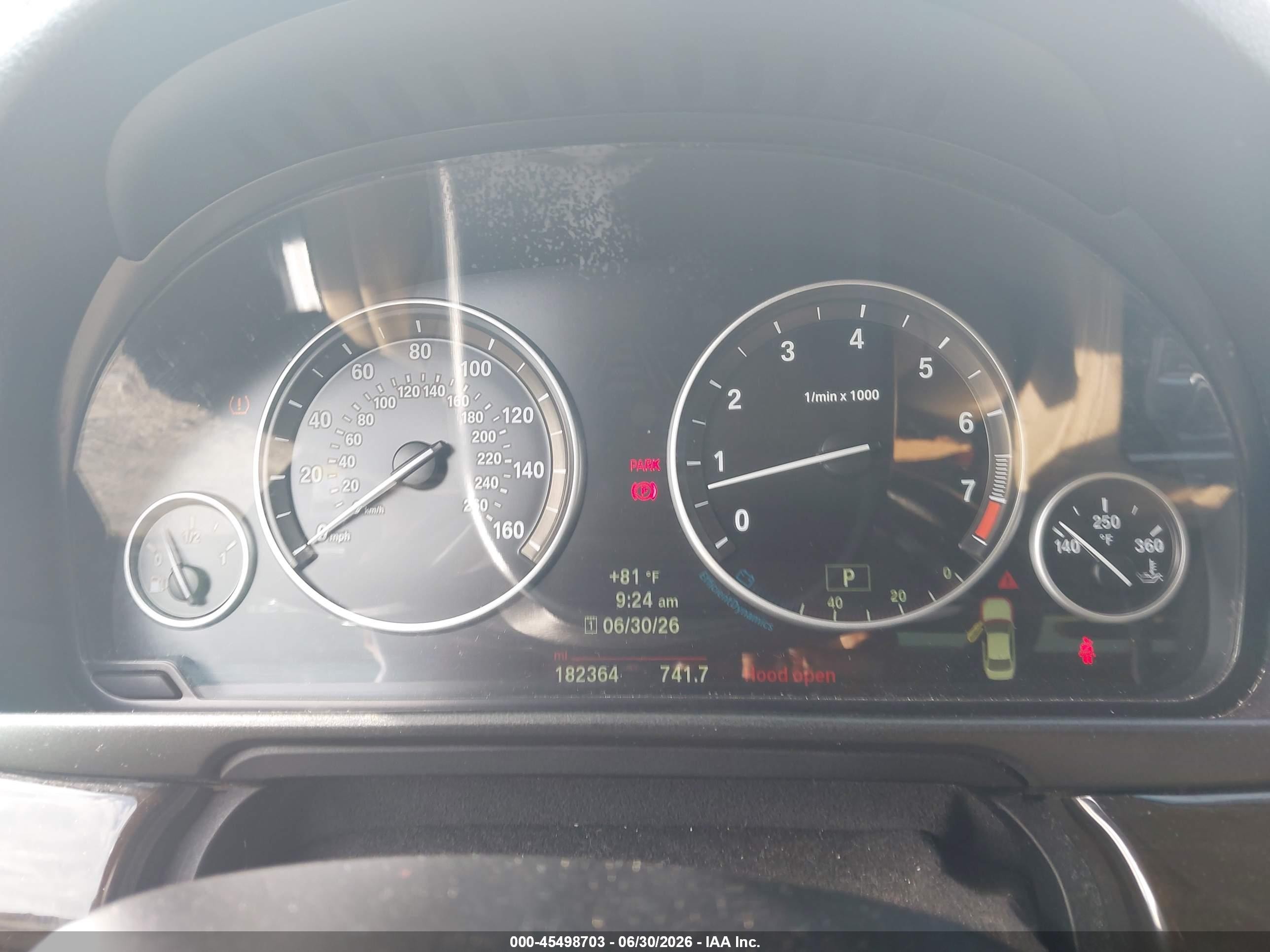 2014 Bmw 535i Xdrive Черный vin: WBA5B3C57ED537485