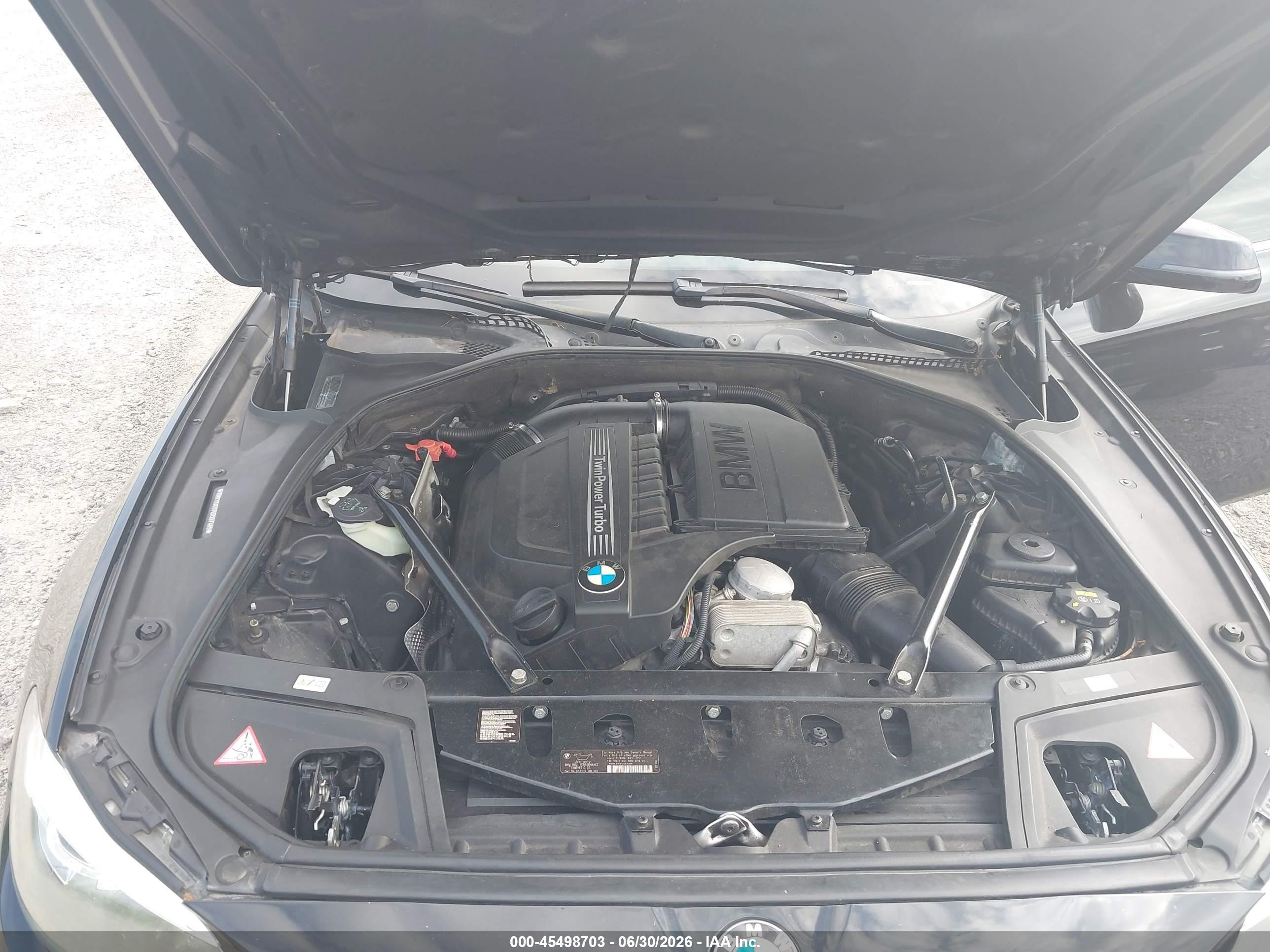 2014 Bmw 535i Xdrive Черный vin: WBA5B3C57ED537485