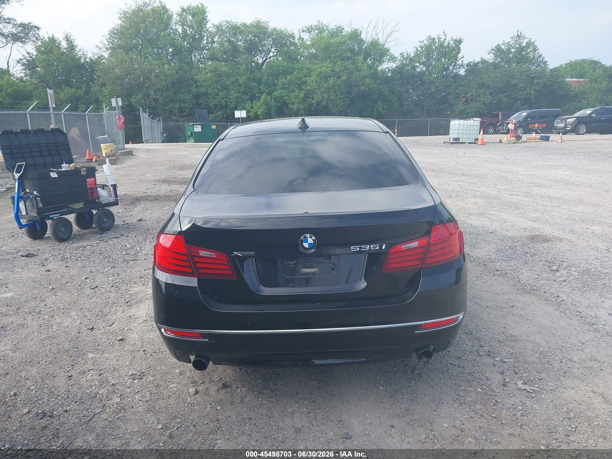 2014 Bmw 535i Xdrive Черный vin: WBA5B3C57ED537485