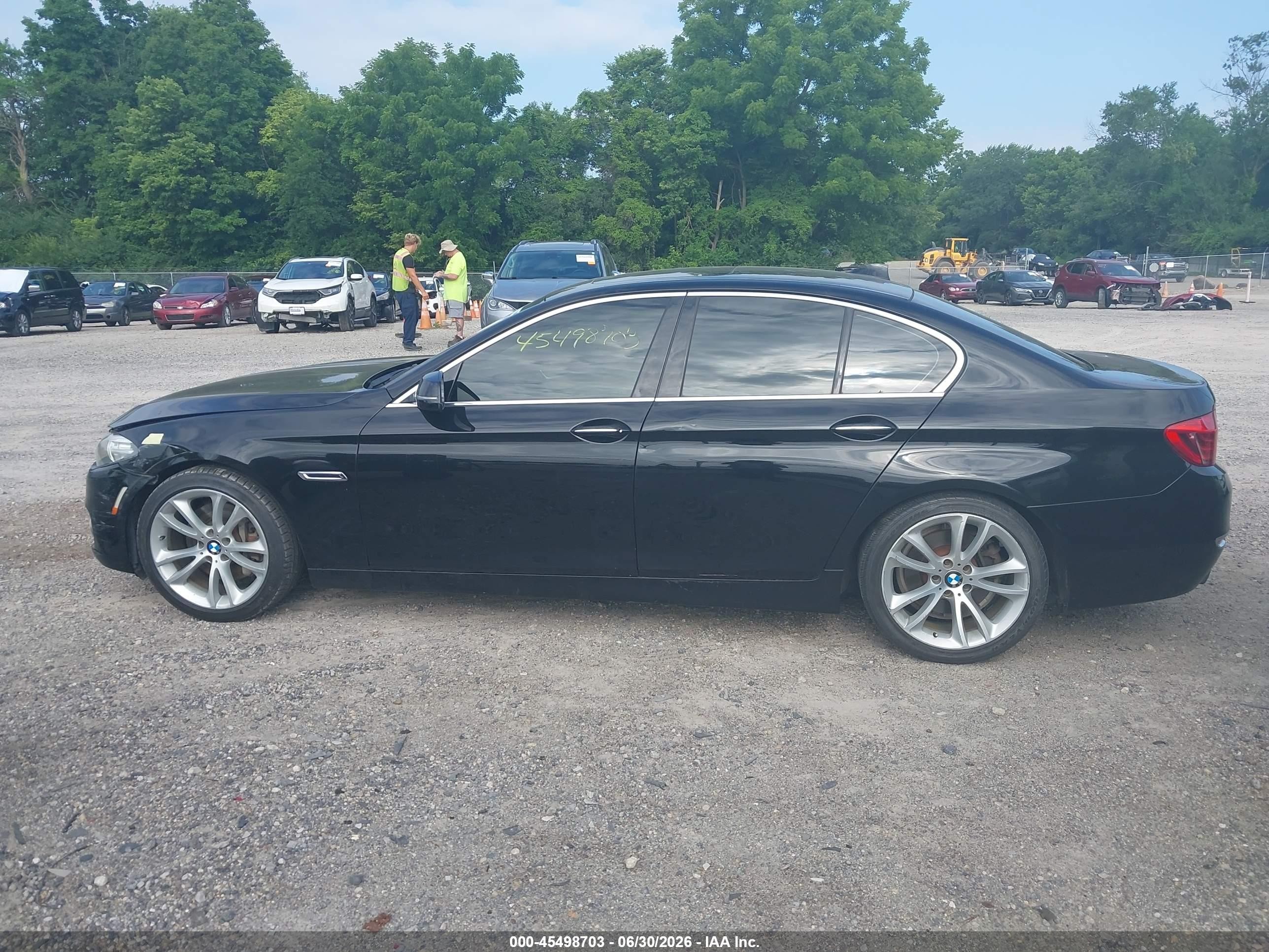 2014 Bmw 535i Xdrive Черный vin: WBA5B3C57ED537485