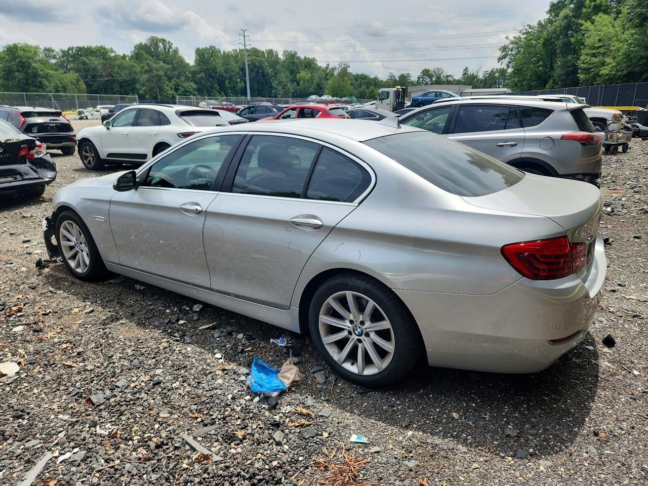 2014 Bmw 535 Xi Silver vin: WBA5B3C57ED537809