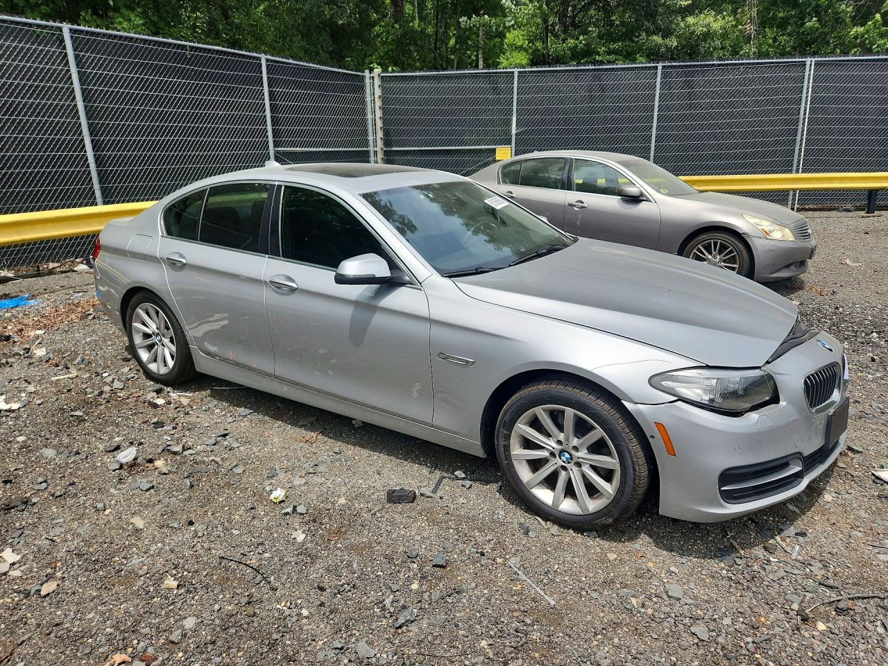 2014 Bmw 535 Xi Silver vin: WBA5B3C57ED537809