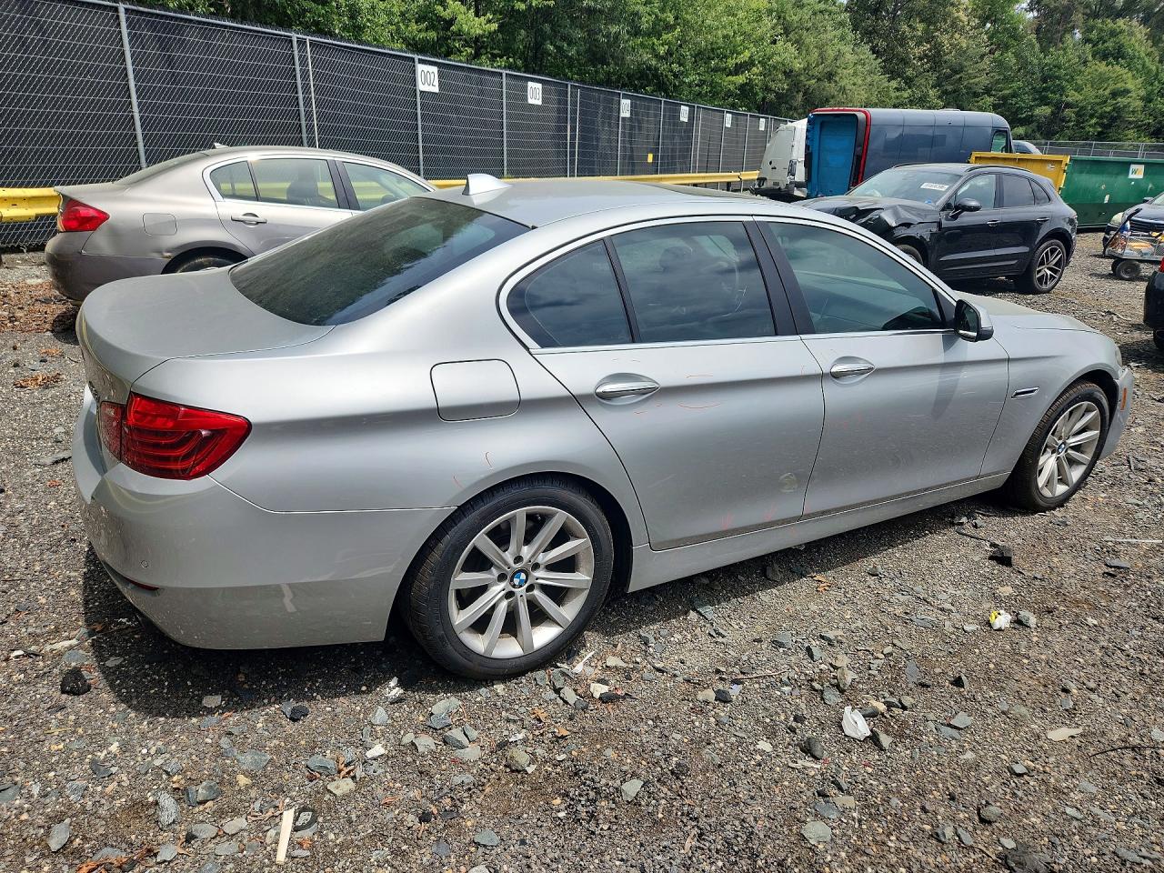 2014 Bmw 535 Xi Silver vin: WBA5B3C57ED537809
