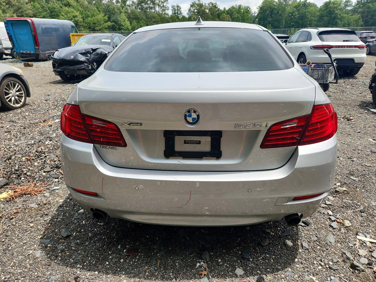 2014 Bmw 535 Xi Silver vin: WBA5B3C57ED537809