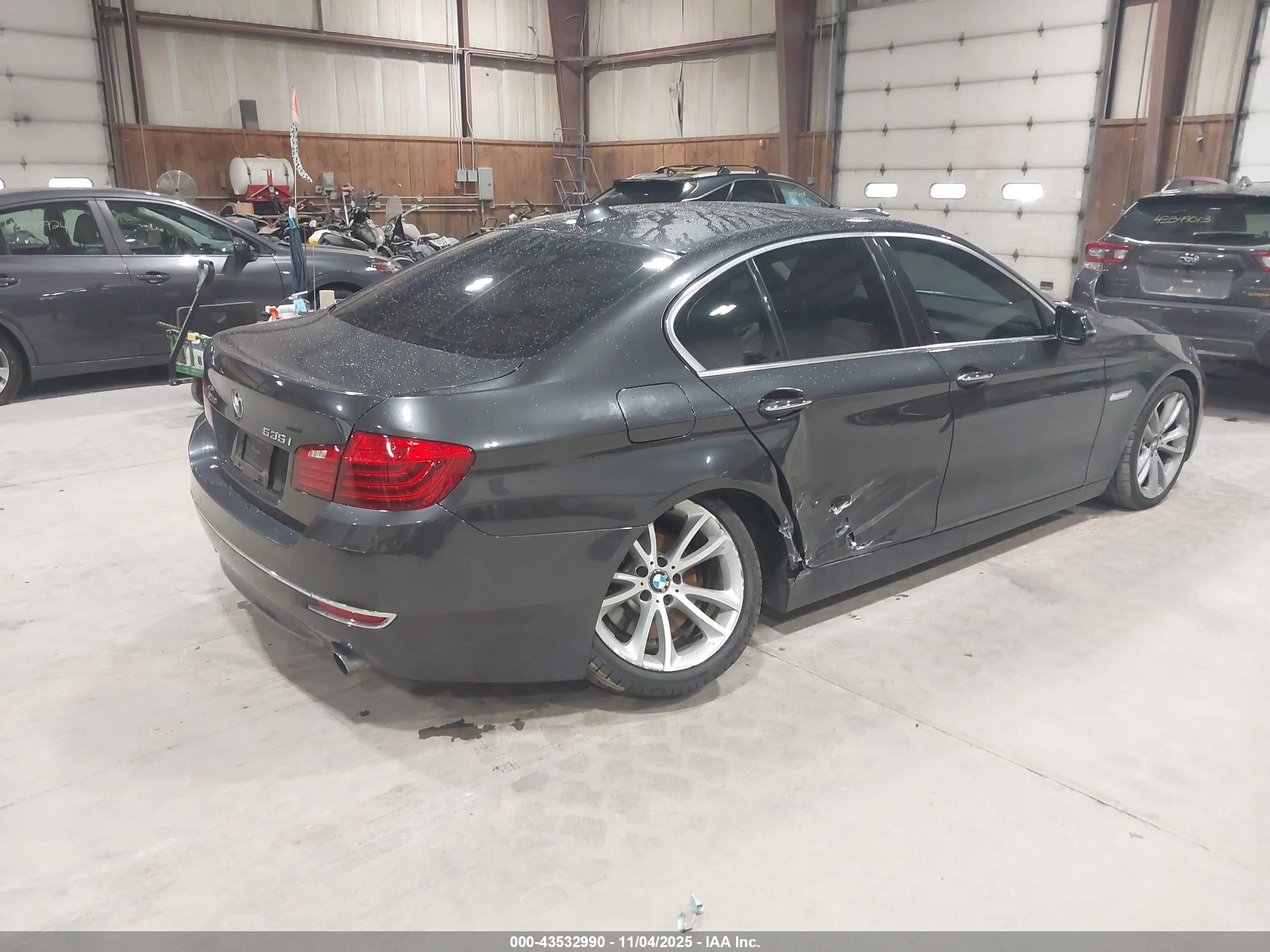 2015 Bmw 535i Xdrive Gray vin: WBA5B3C57FD540775
