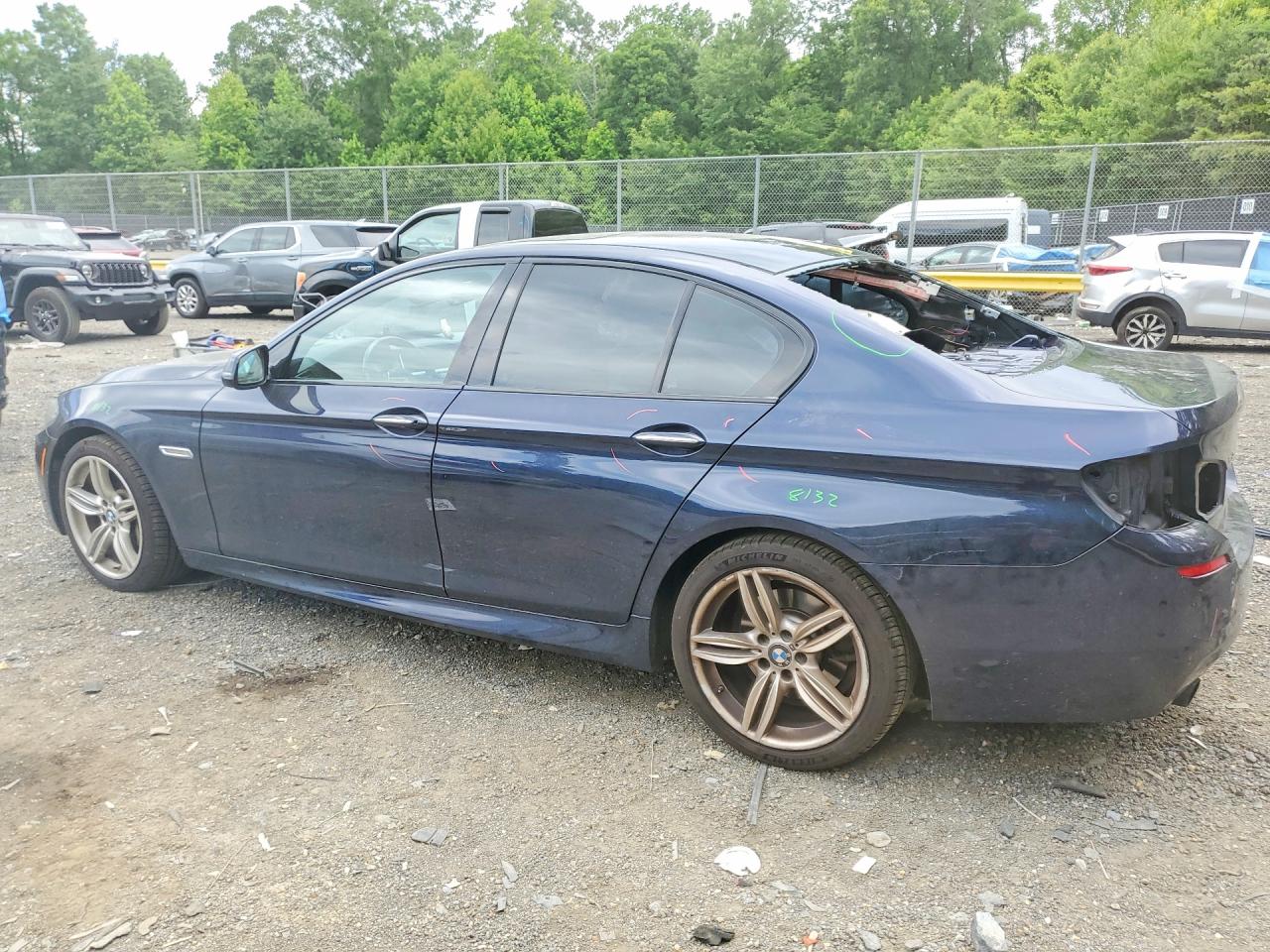 2014 Bmw 535 Xi Blue vin: WBA5B3C58ED535714