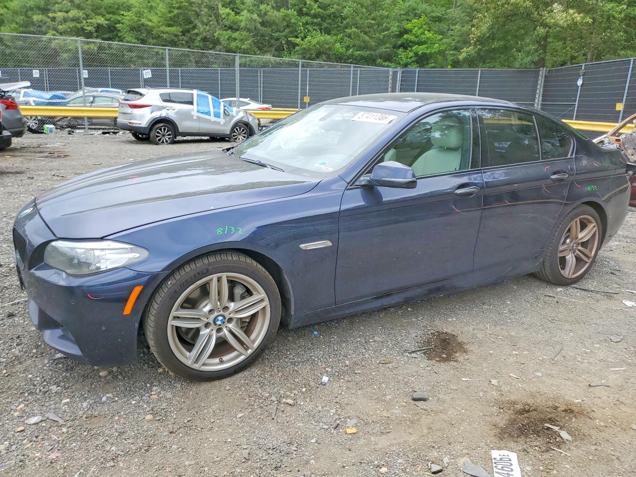 2014 Bmw 535 Xi Blue vin: WBA5B3C58ED535714