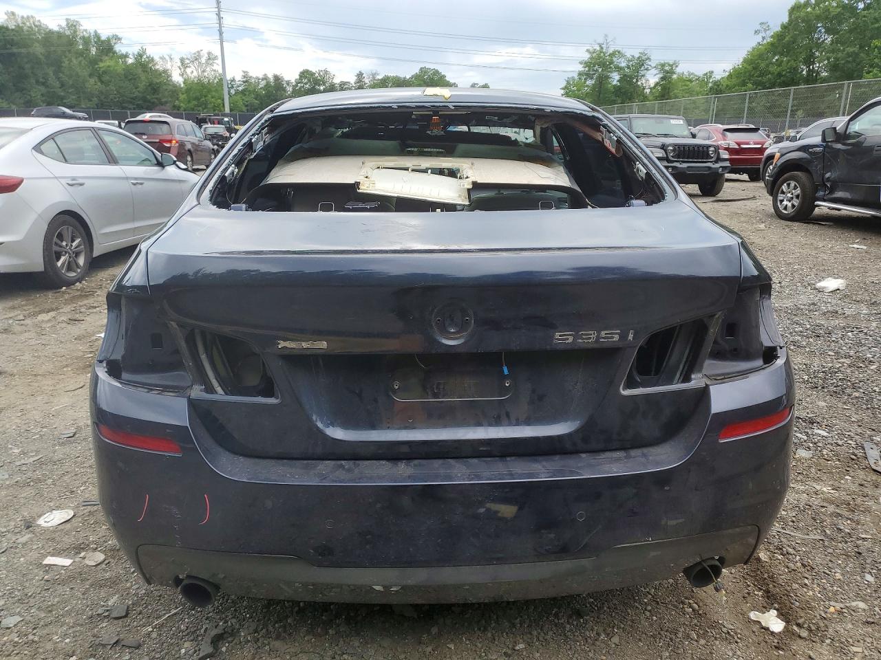 2014 Bmw 535 Xi Blue vin: WBA5B3C58ED535714