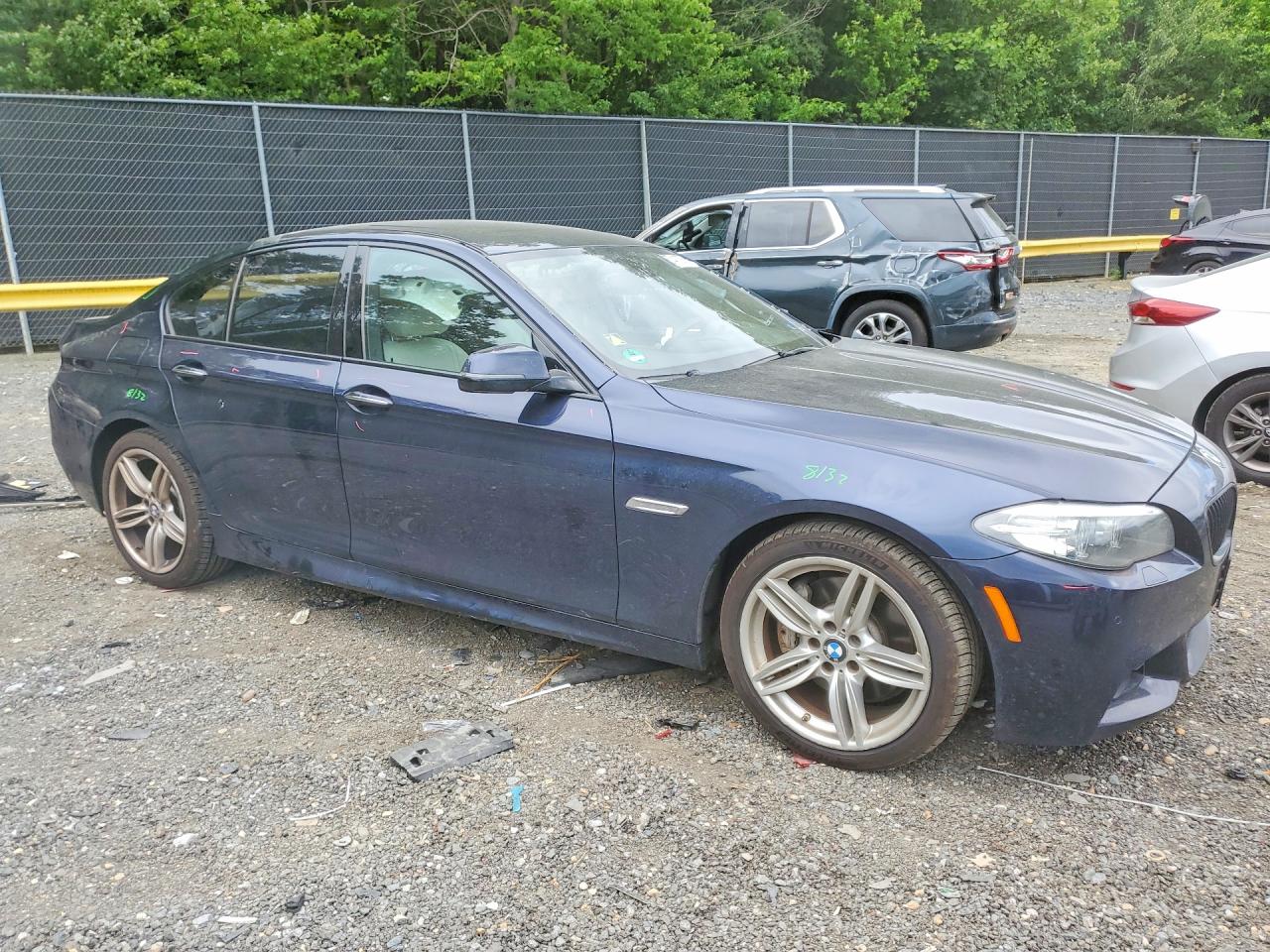 2014 Bmw 535 Xi Blue vin: WBA5B3C58ED535714