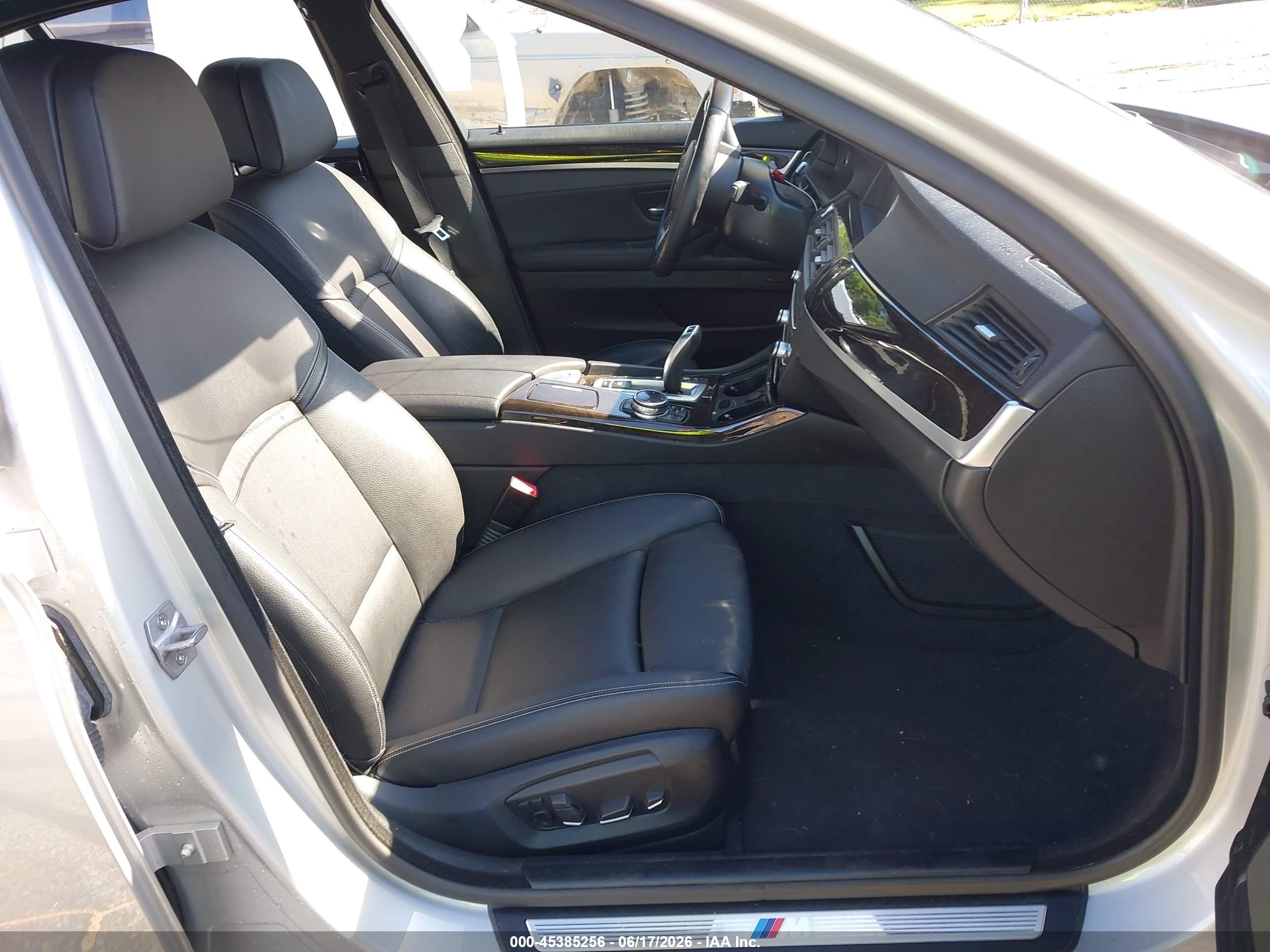 2014 Bmw 535i Xdrive Silver vin: WBA5B3C58ED537883