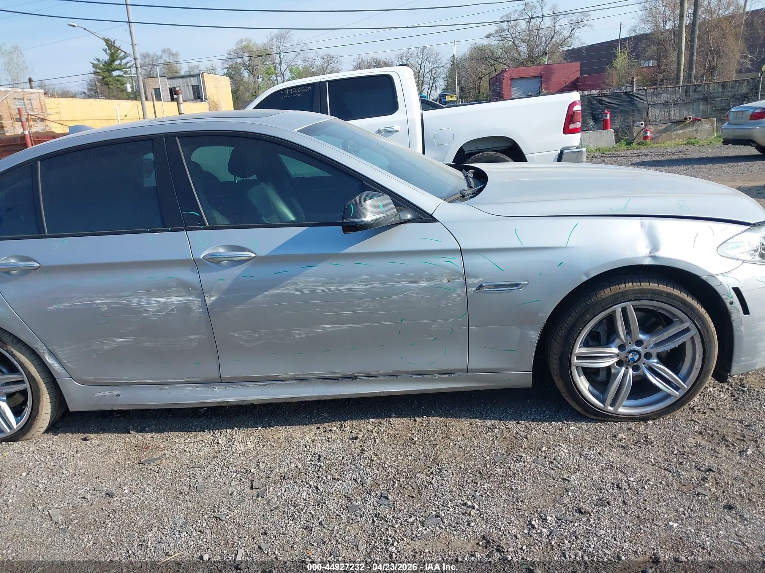 2015 Bmw 535i Xdrive Silver vin: WBA5B3C58FD545287