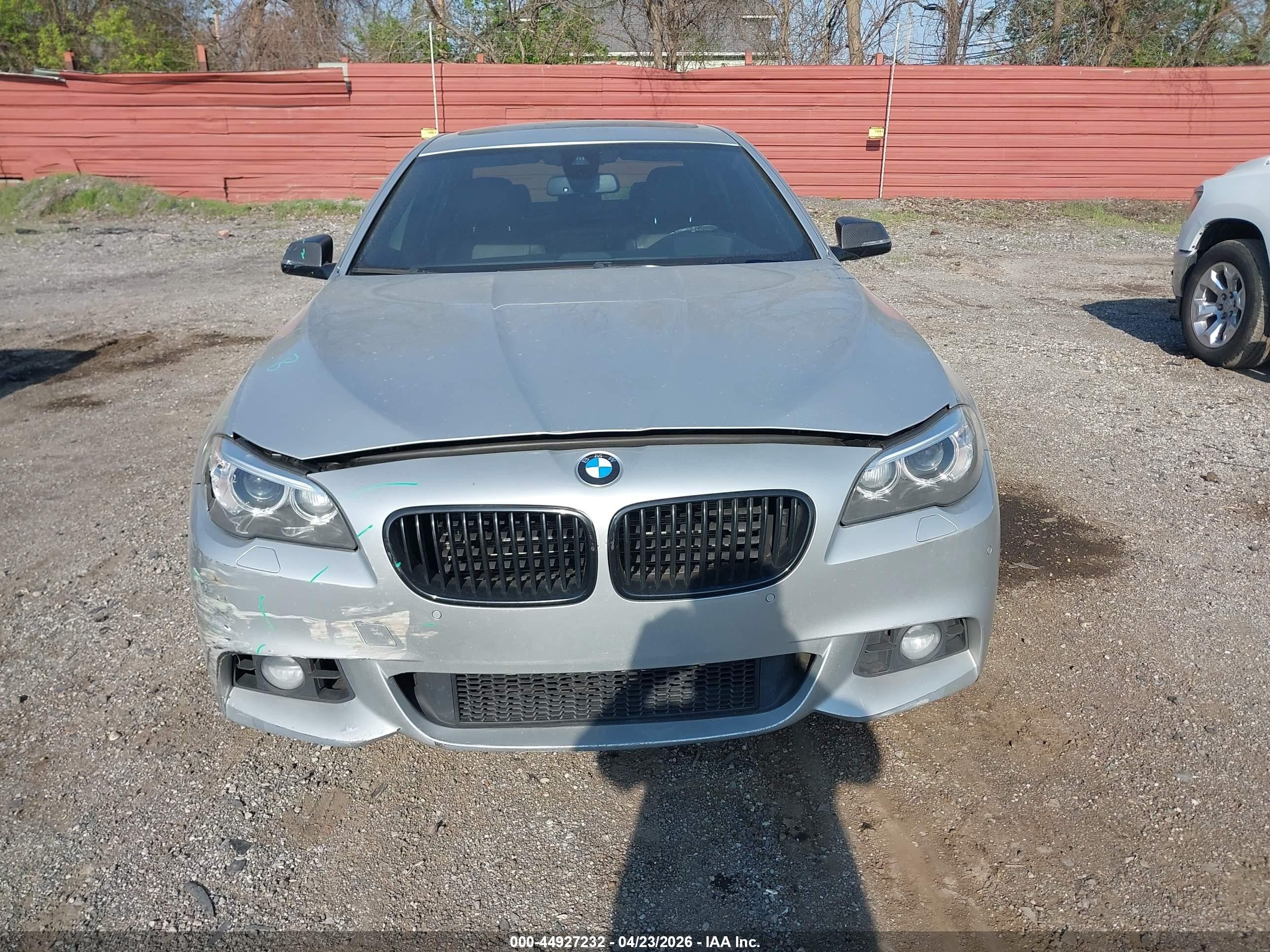 2015 Bmw 535i Xdrive Silver vin: WBA5B3C58FD545287