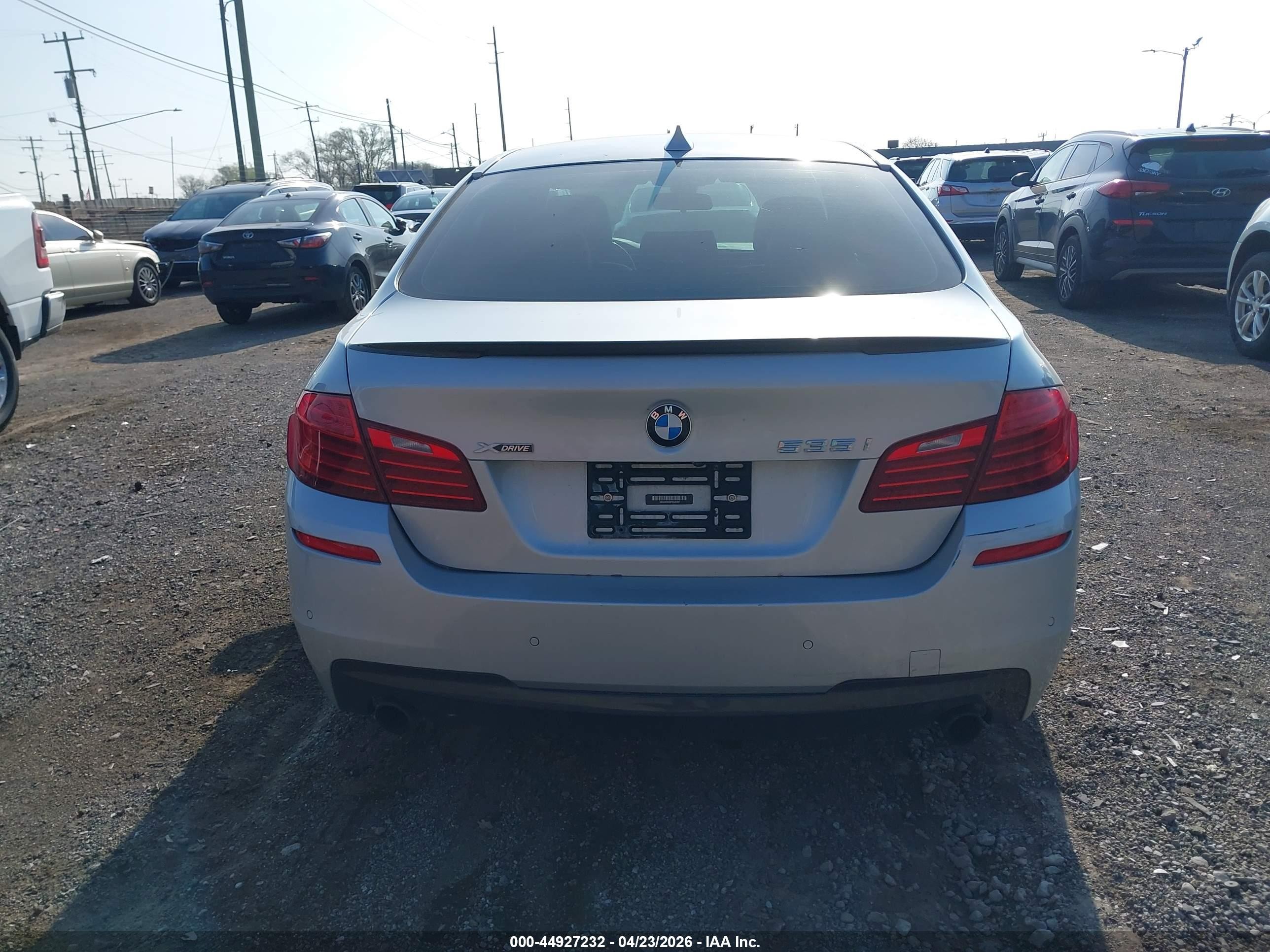 2015 Bmw 535i Xdrive Silver vin: WBA5B3C58FD545287