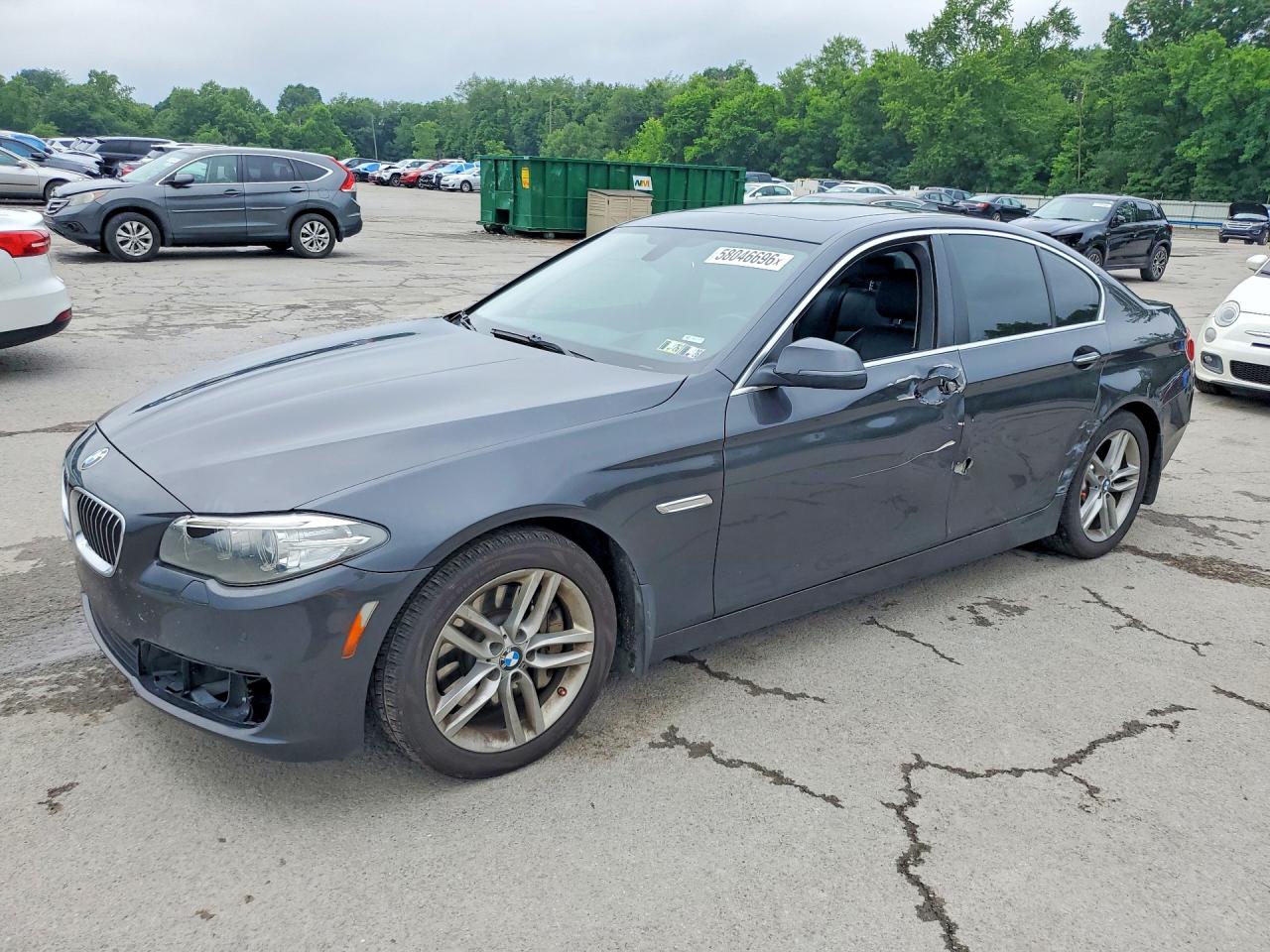 2015 Bmw 535 Xi Gray vin: WBA5B3C58FD546536
