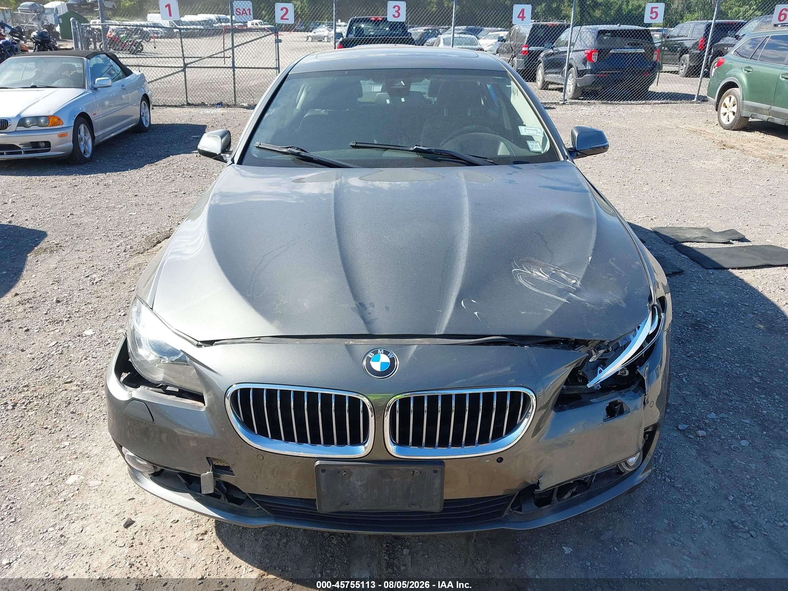 2014 Bmw 535i Xdrive Gray vin: WBA5B3C59ED539304