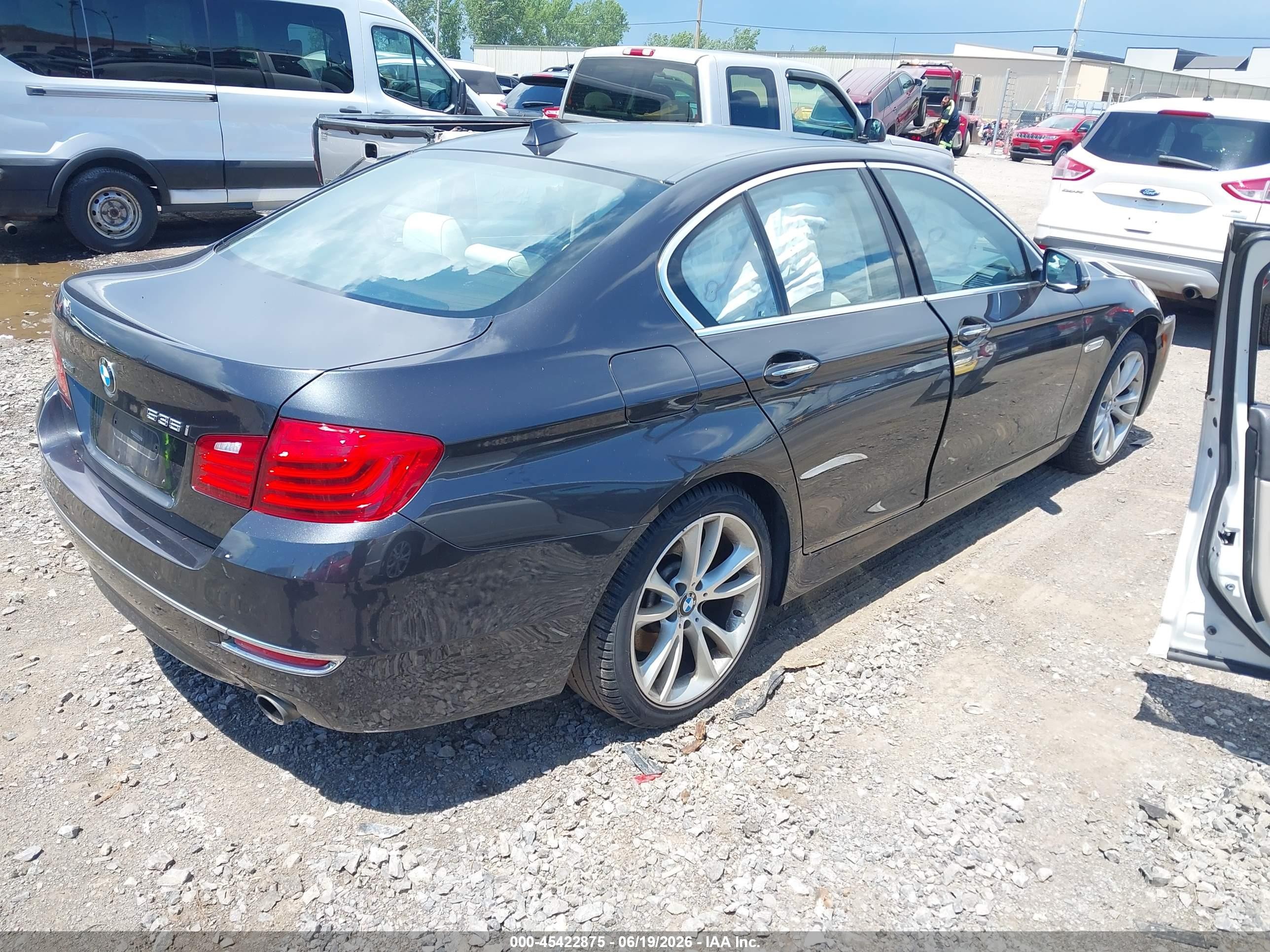 2015 Bmw 535i Xdrive Gray vin: WBA5B3C59FD544374