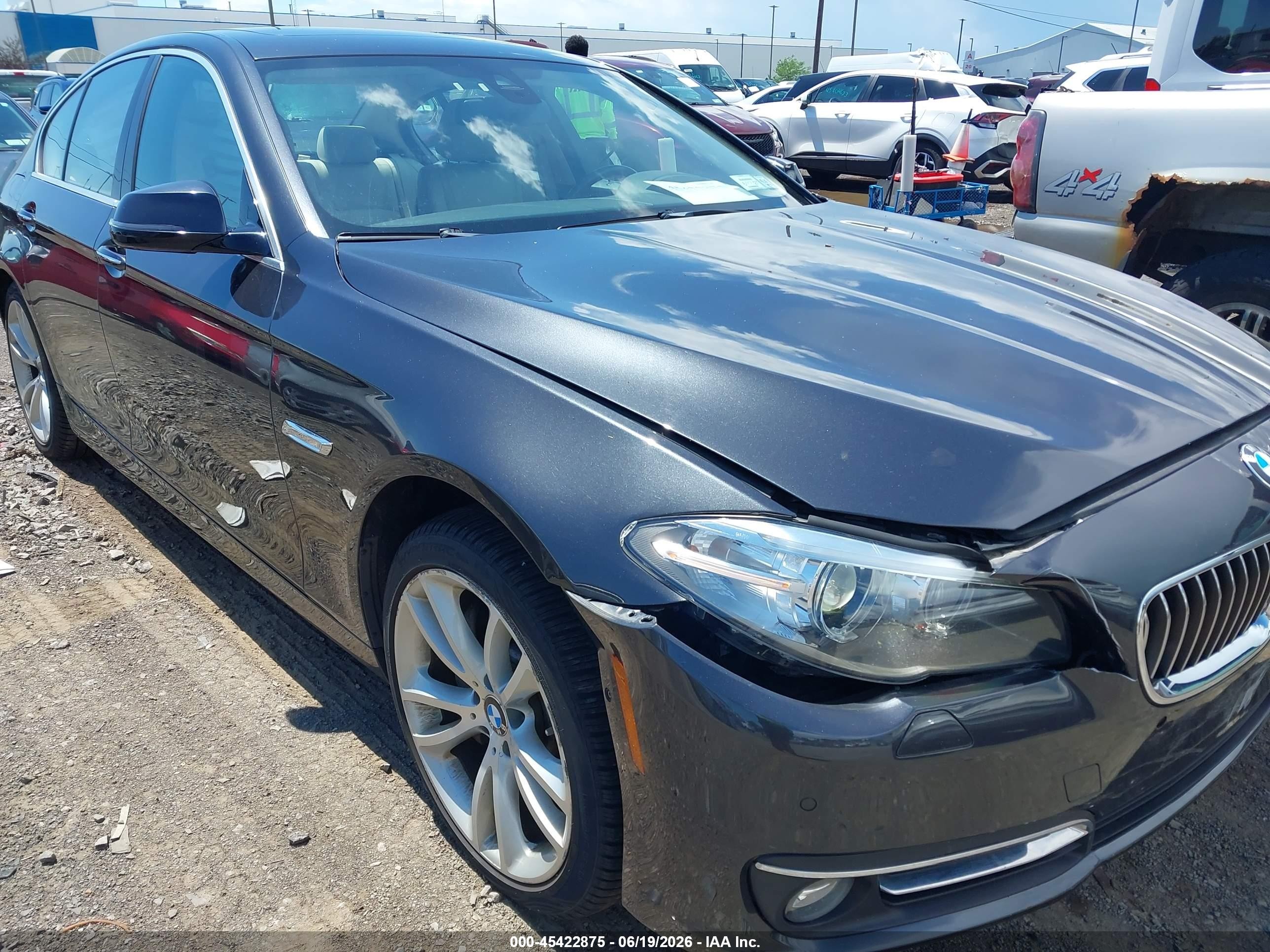 2015 Bmw 535i Xdrive Gray vin: WBA5B3C59FD544374