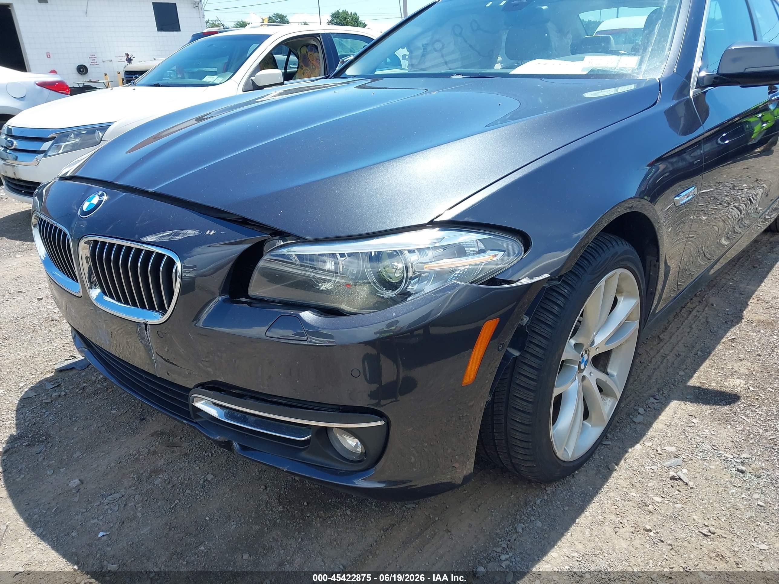 2015 Bmw 535i Xdrive Gray vin: WBA5B3C59FD544374