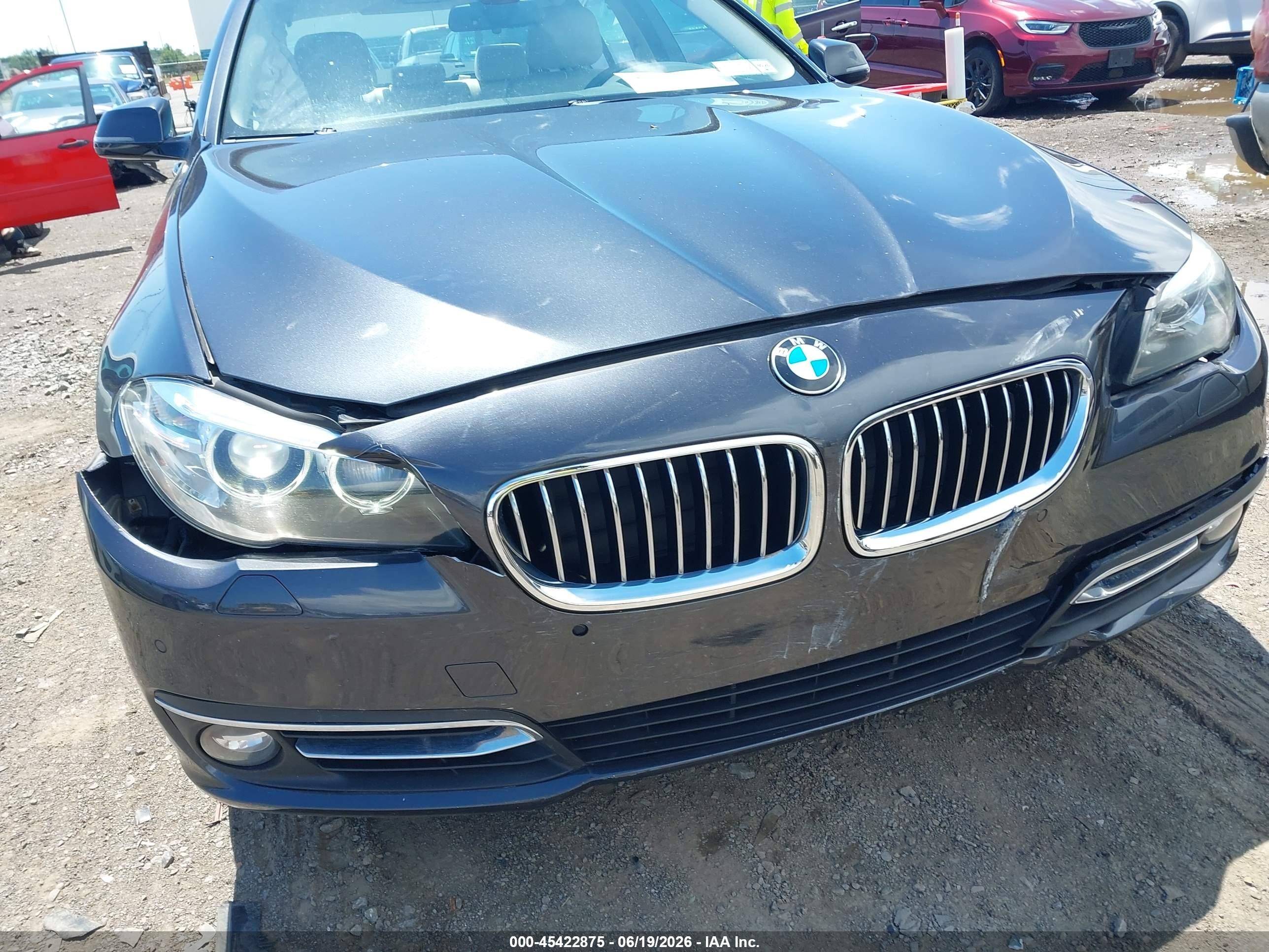 2015 Bmw 535i Xdrive Gray vin: WBA5B3C59FD544374
