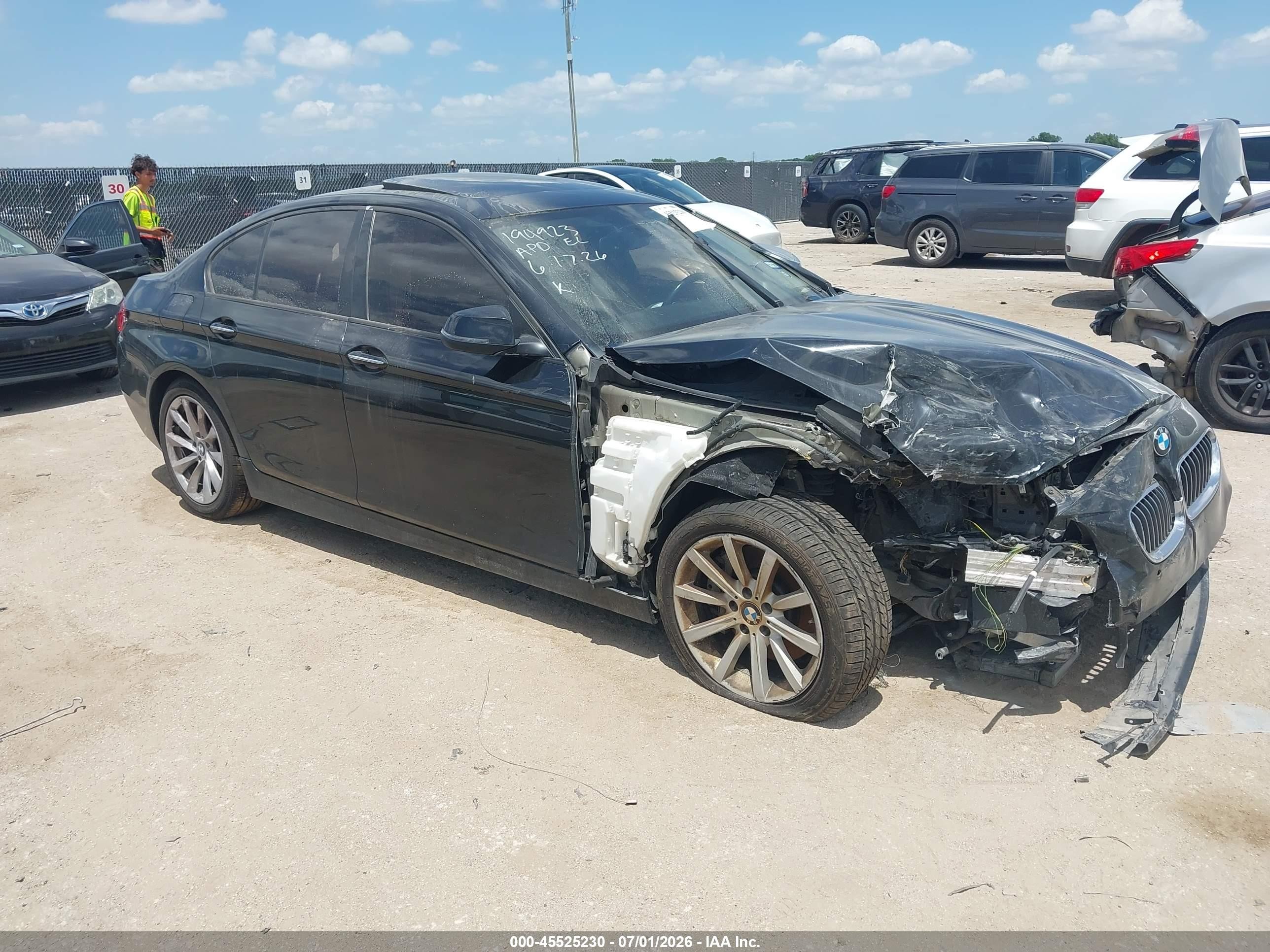 2015 Bmw 535i Xdrive Black vin: WBA5B3C59FD546870